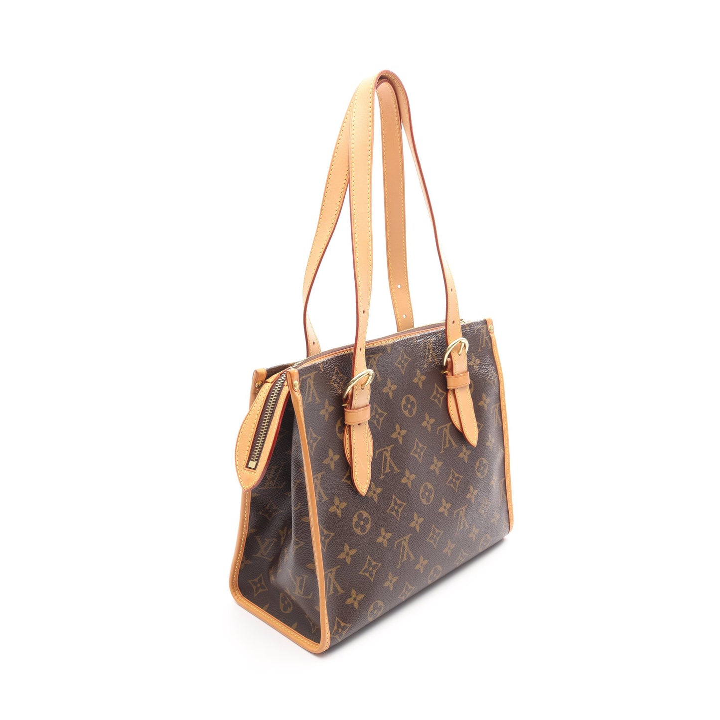 ポパンクール オ モノグラム ショルダーバッグ トートバッグ PVC レザー ブラウン ルイヴィトン バッグ LOUIS VUITTON