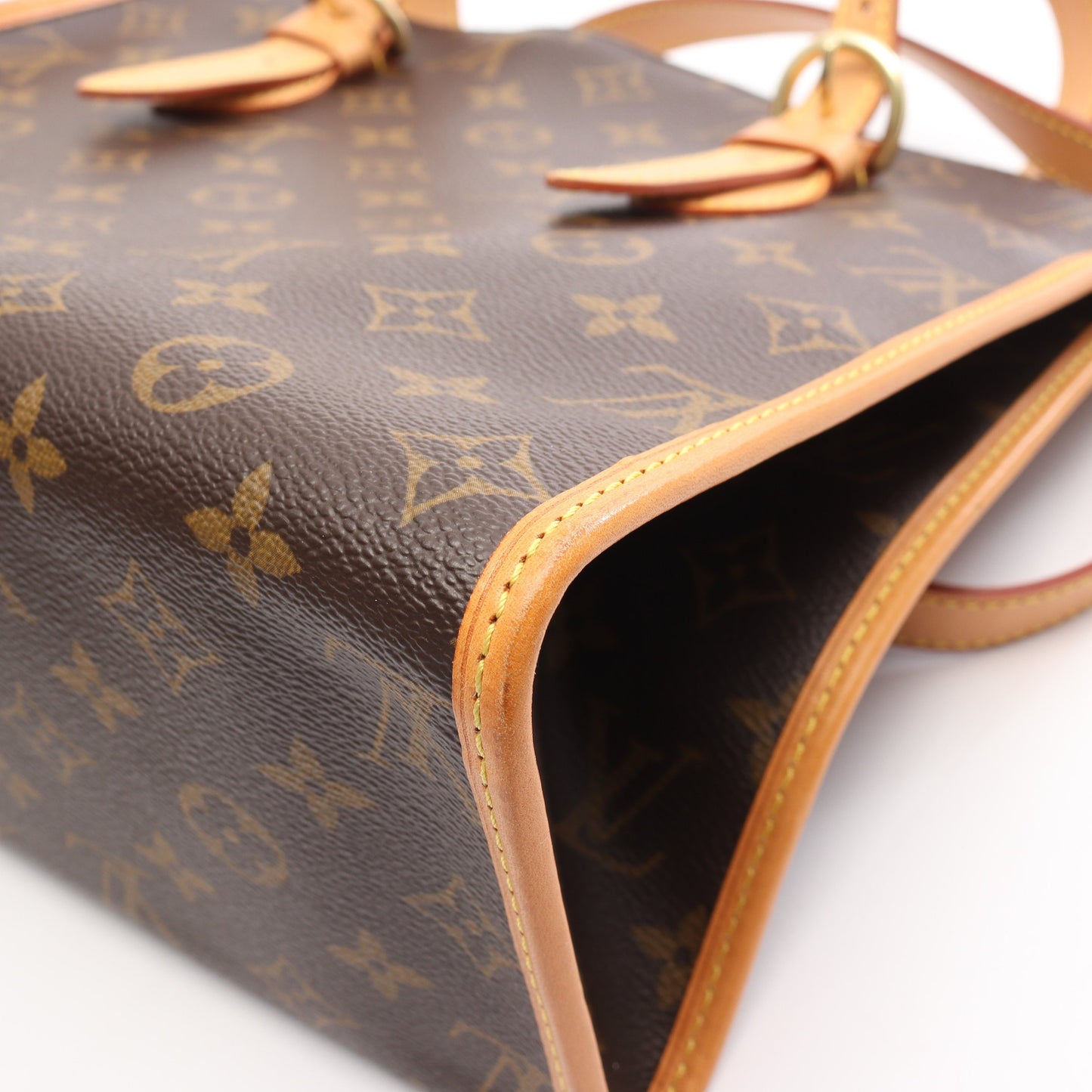 ポパンクール オ モノグラム ショルダーバッグ トートバッグ PVC レザー ブラウン ルイヴィトン バッグ LOUIS VUITTON