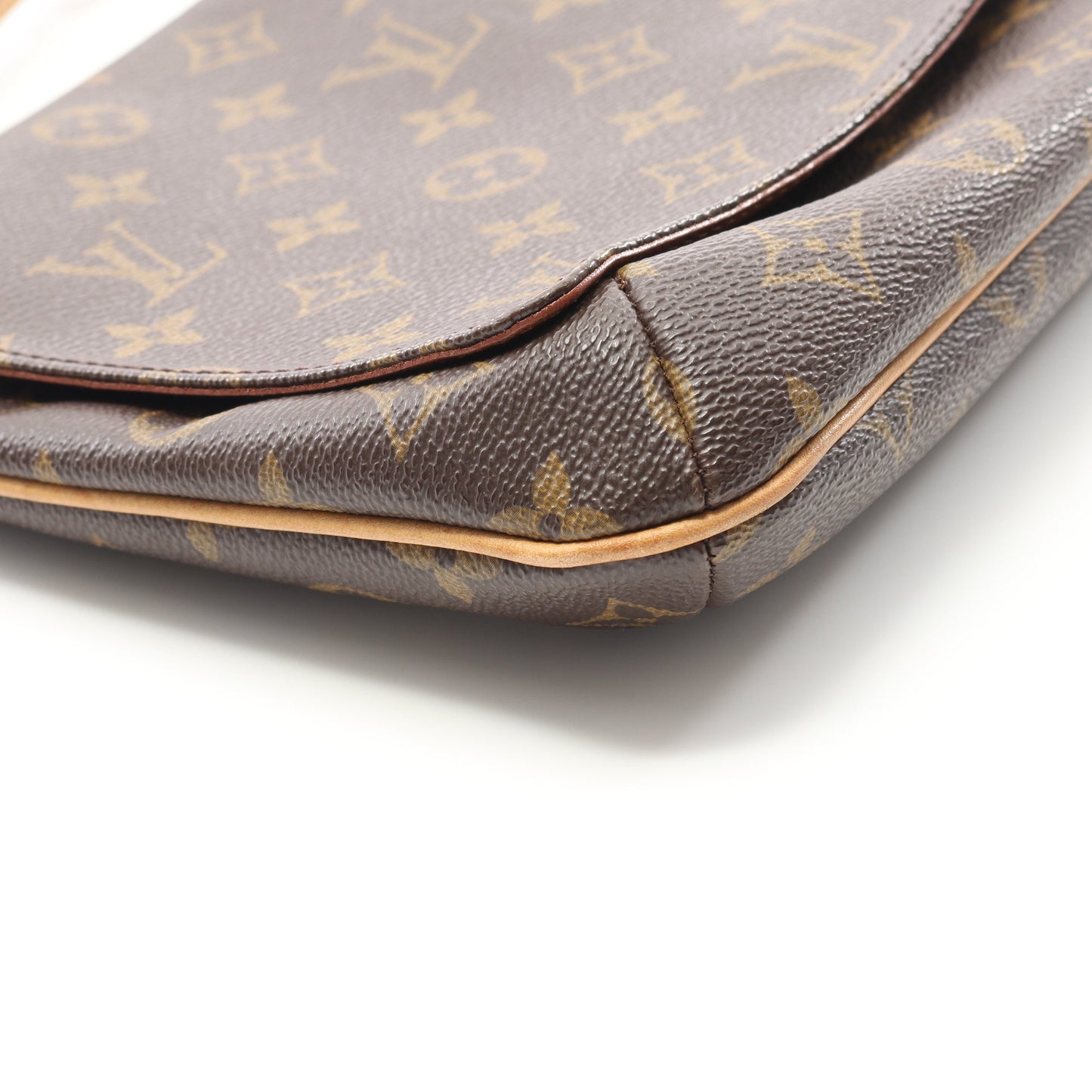 ミュゼットタンゴ ショートストラップ モノグラム ショルダーバッグ PVC レザー ブラウン ルイヴィトン バッグ LOUIS VUITTON
