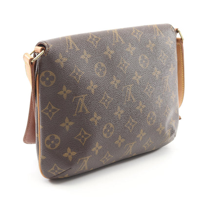 ミュゼットタンゴ ショートストラップ モノグラム ショルダーバッグ PVC レザー ブラウン ルイヴィトン バッグ LOUIS VUITTON