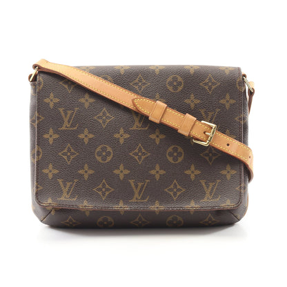 ミュゼットタンゴ ショートストラップ モノグラム ショルダーバッグ PVC レザー ブラウン ルイヴィトン バッグ LOUIS VUITTON