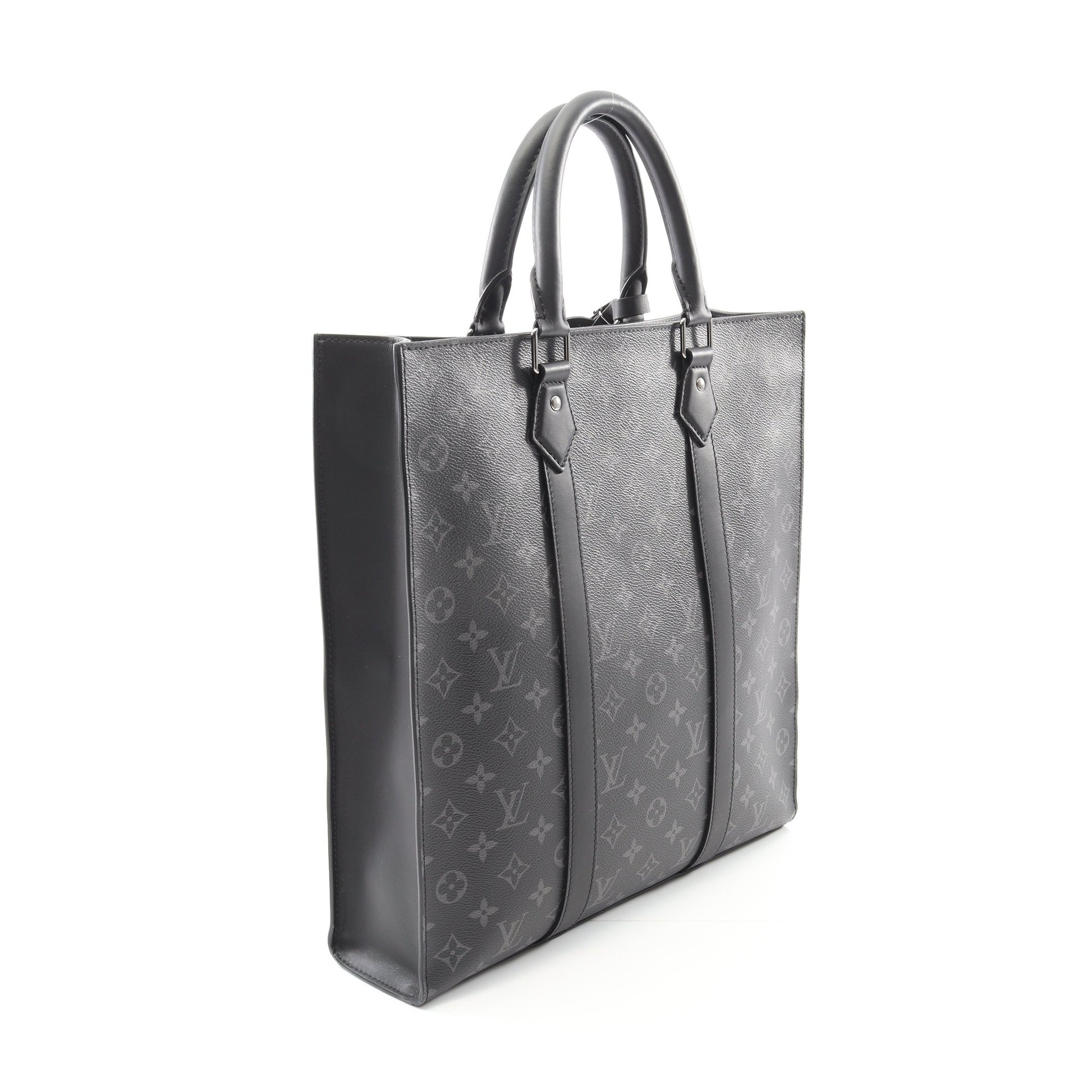 サックプラ モノグラムエクリプス ハンドバッグ トートバッグ PVC レザー ブラック 2WAY ルイヴィトン バッグ LOUIS VUITTON