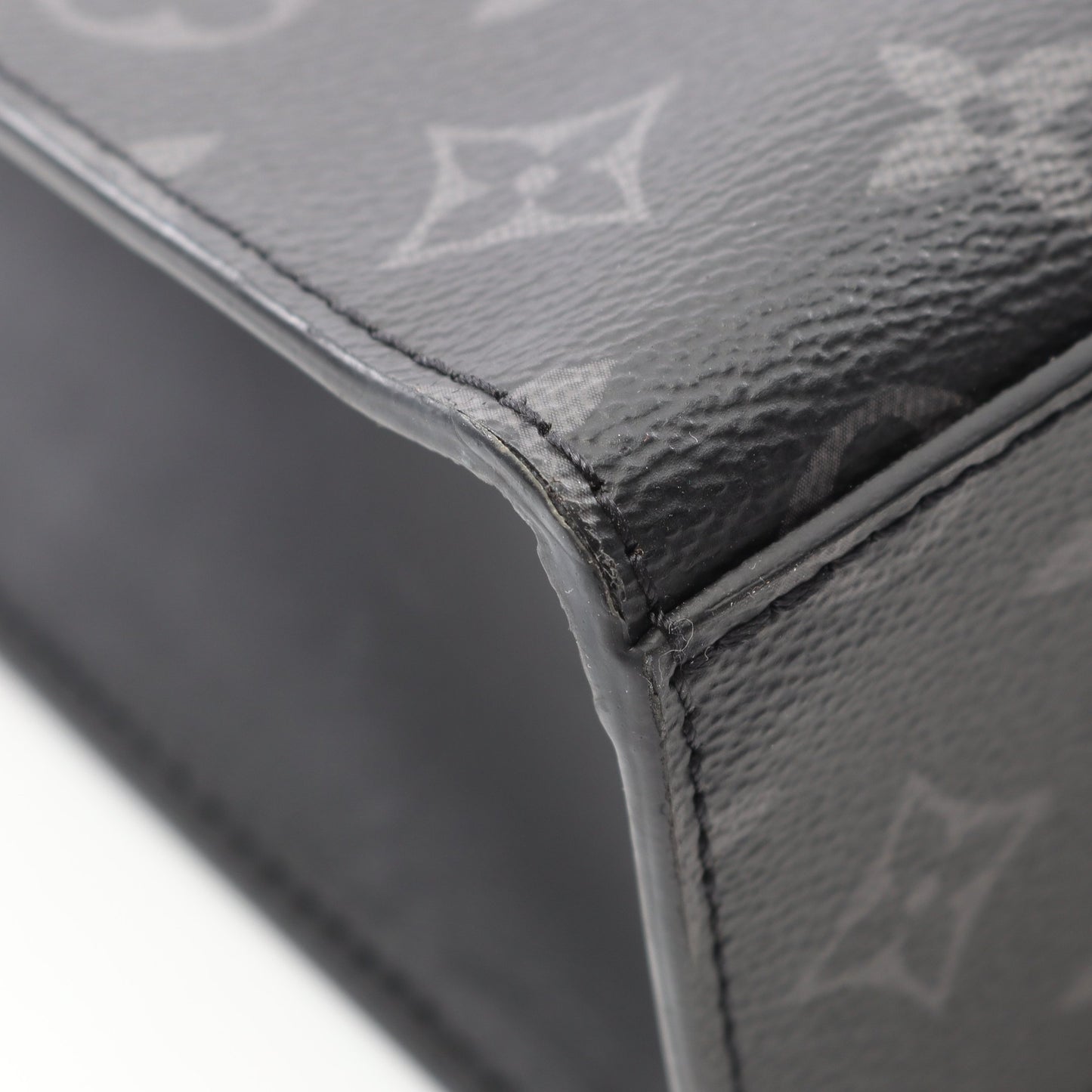 サックプラ モノグラムエクリプス ハンドバッグ トートバッグ PVC レザー ブラック 2WAY ルイヴィトン バッグ LOUIS VUITTON