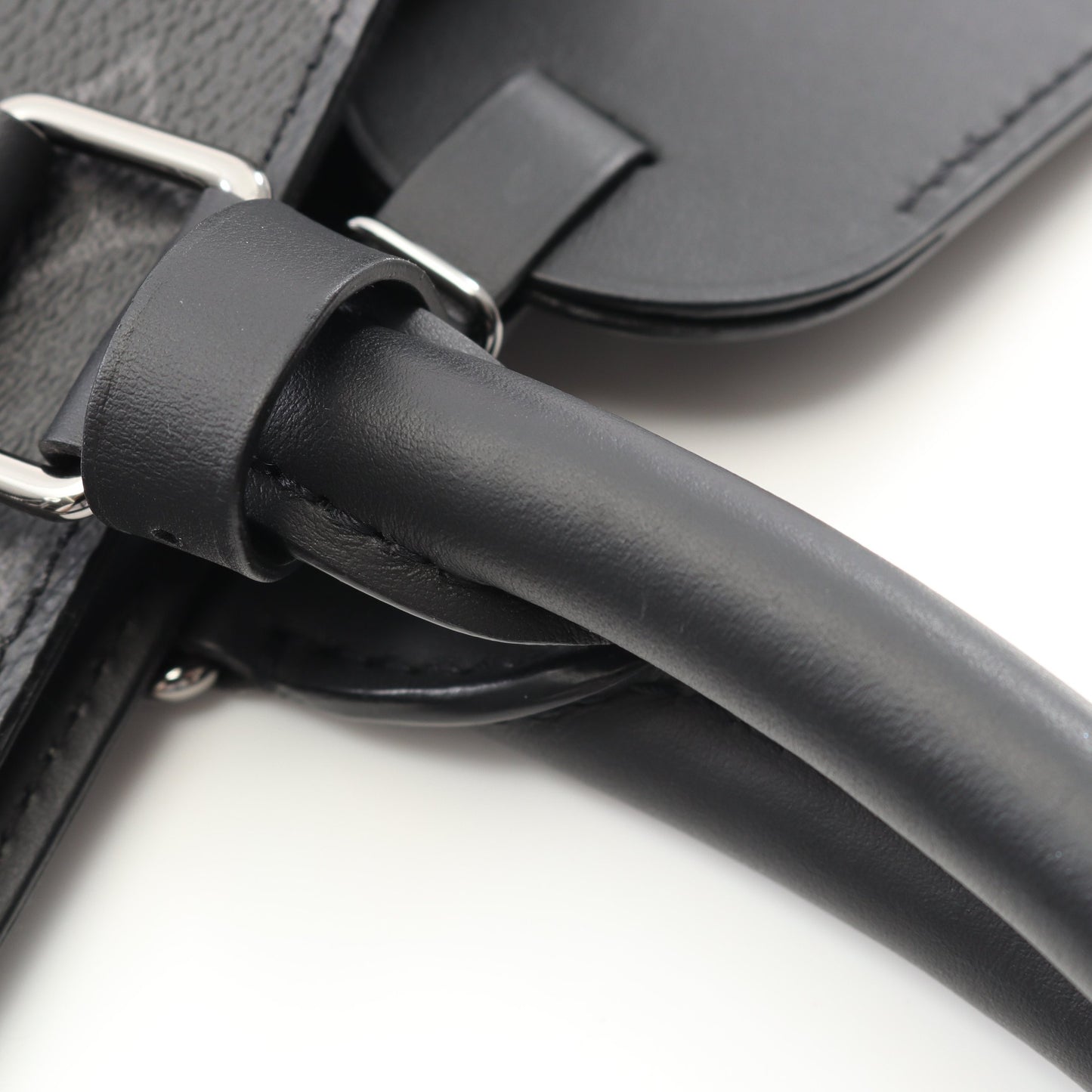 サックプラ モノグラムエクリプス ハンドバッグ トートバッグ PVC レザー ブラック 2WAY ルイヴィトン バッグ LOUIS VUITTON