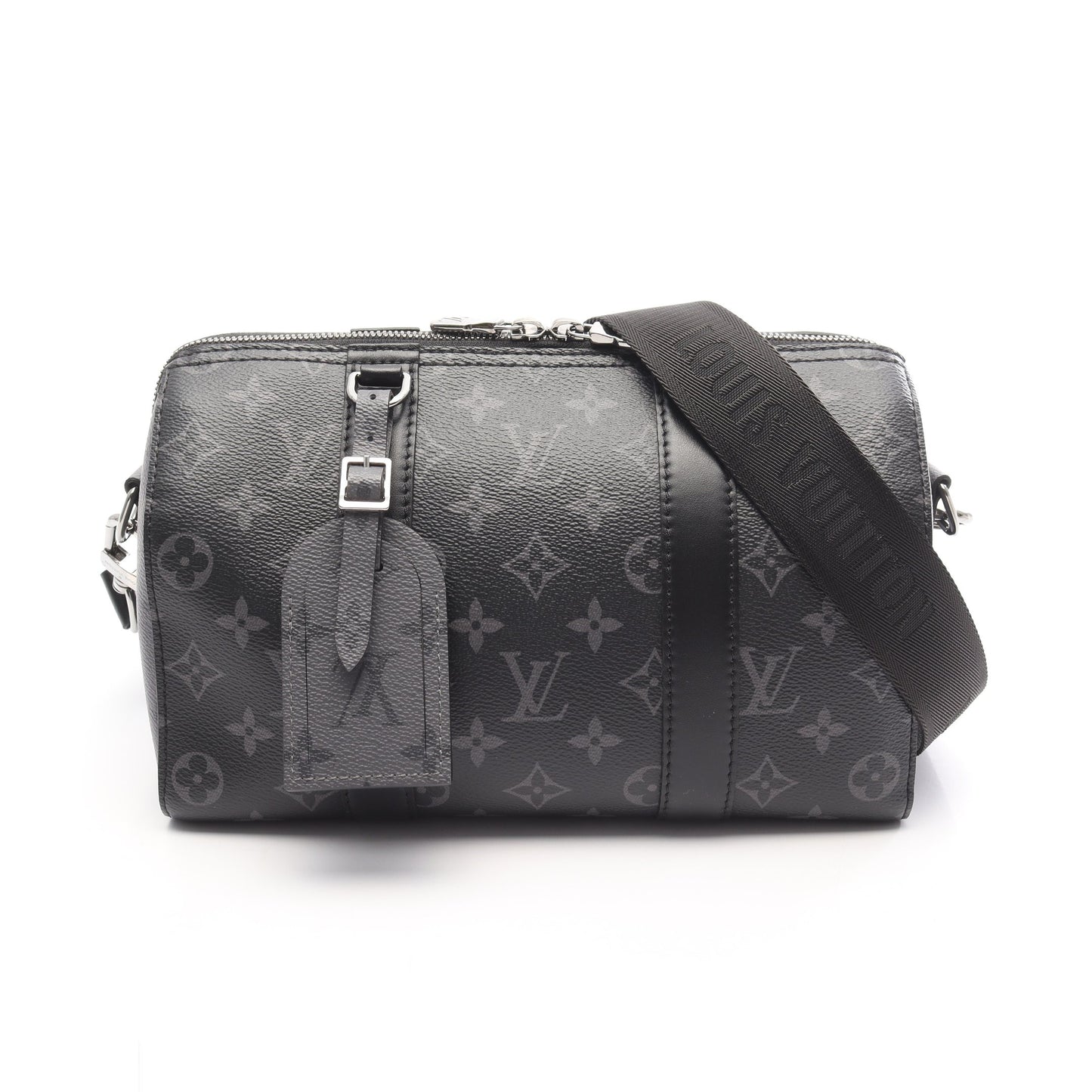 シティ キーポル モノグラムエクリプス リバース ショルダーバッグ PVC レザー ブラック グレー ルイヴィトン バッグ LOUIS VUITTON