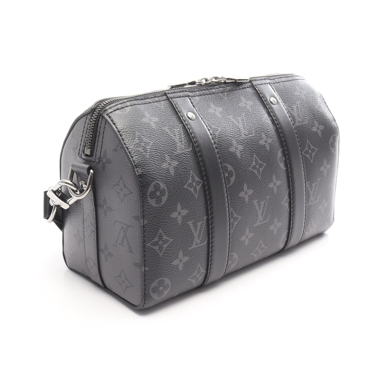シティ キーポル モノグラムエクリプス リバース ショルダーバッグ PVC レザー ブラック グレー ルイヴィトン バッグ LOUIS VUITTON