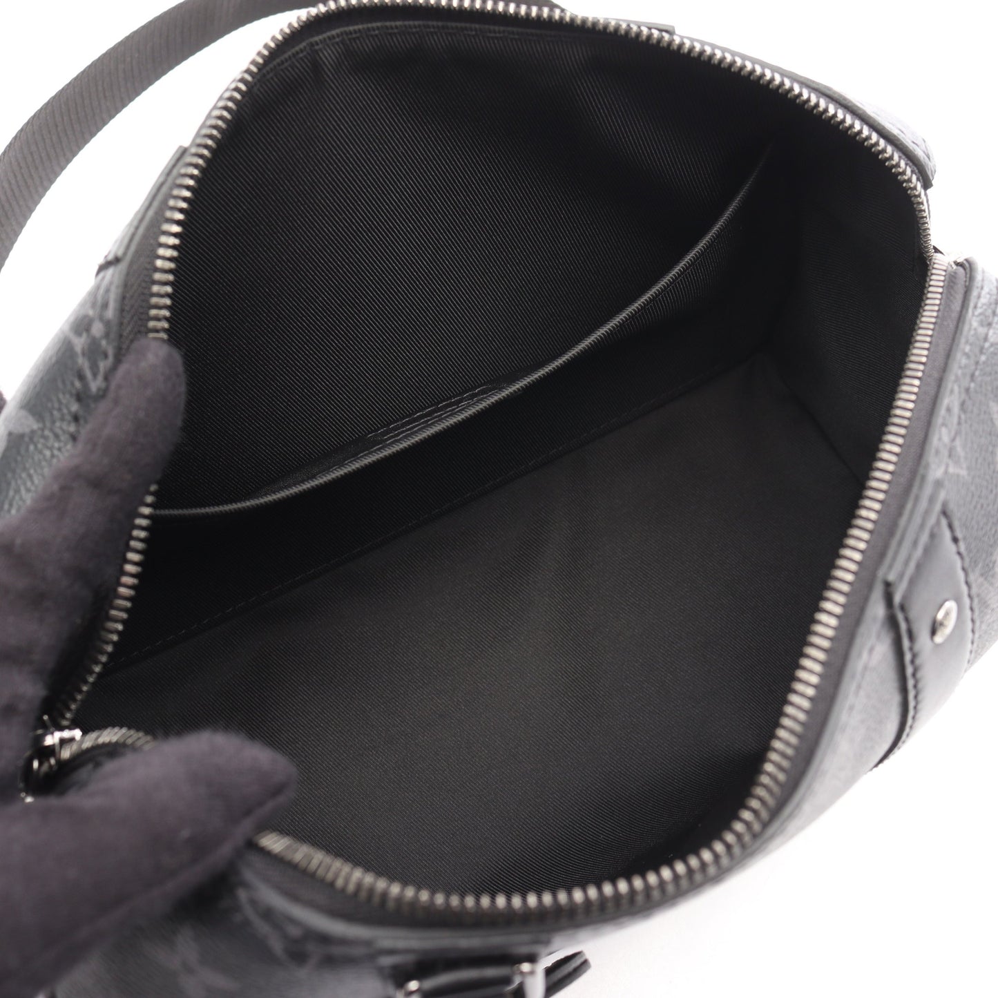シティ キーポル モノグラムエクリプス リバース ショルダーバッグ PVC レザー ブラック グレー ルイヴィトン バッグ LOUIS VUITTON