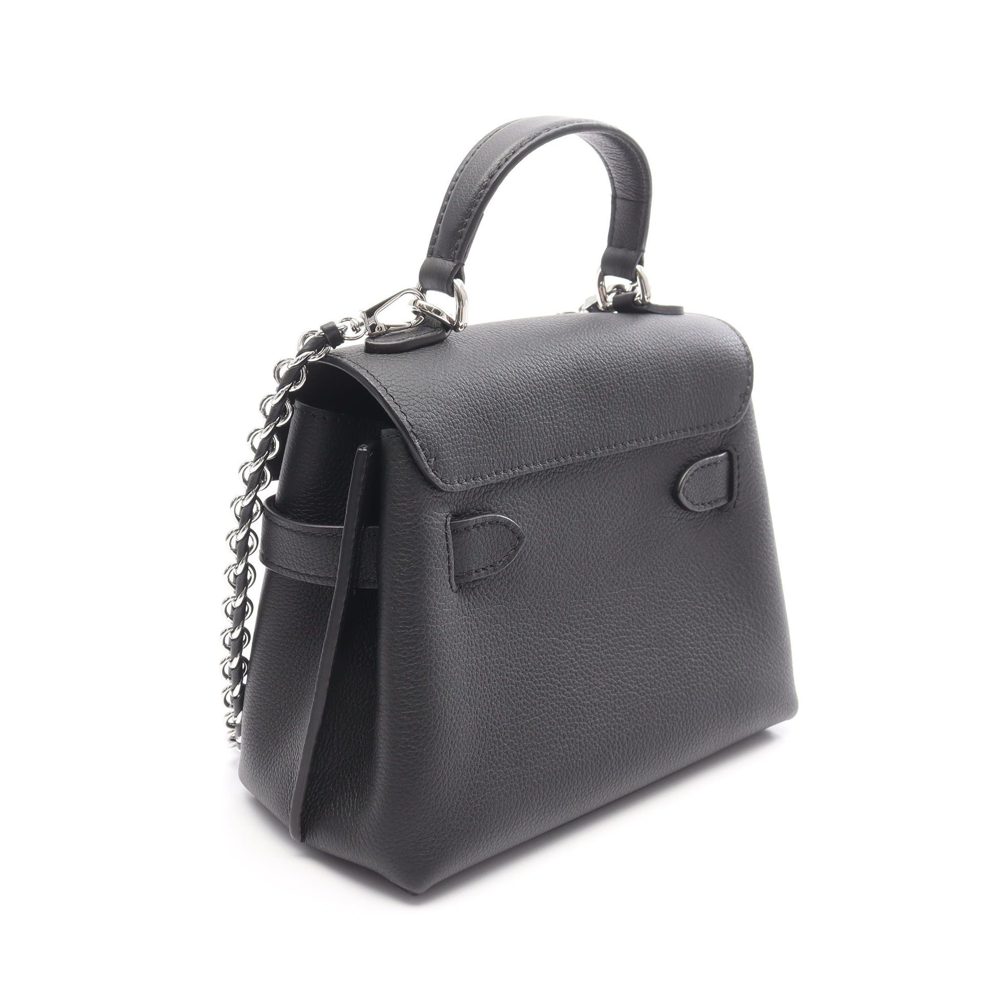 ロックミー エヴァーミニ ハンドバッグ レザー ブラック 2WAY ルイヴィトン バッグ LOUIS VUITTON