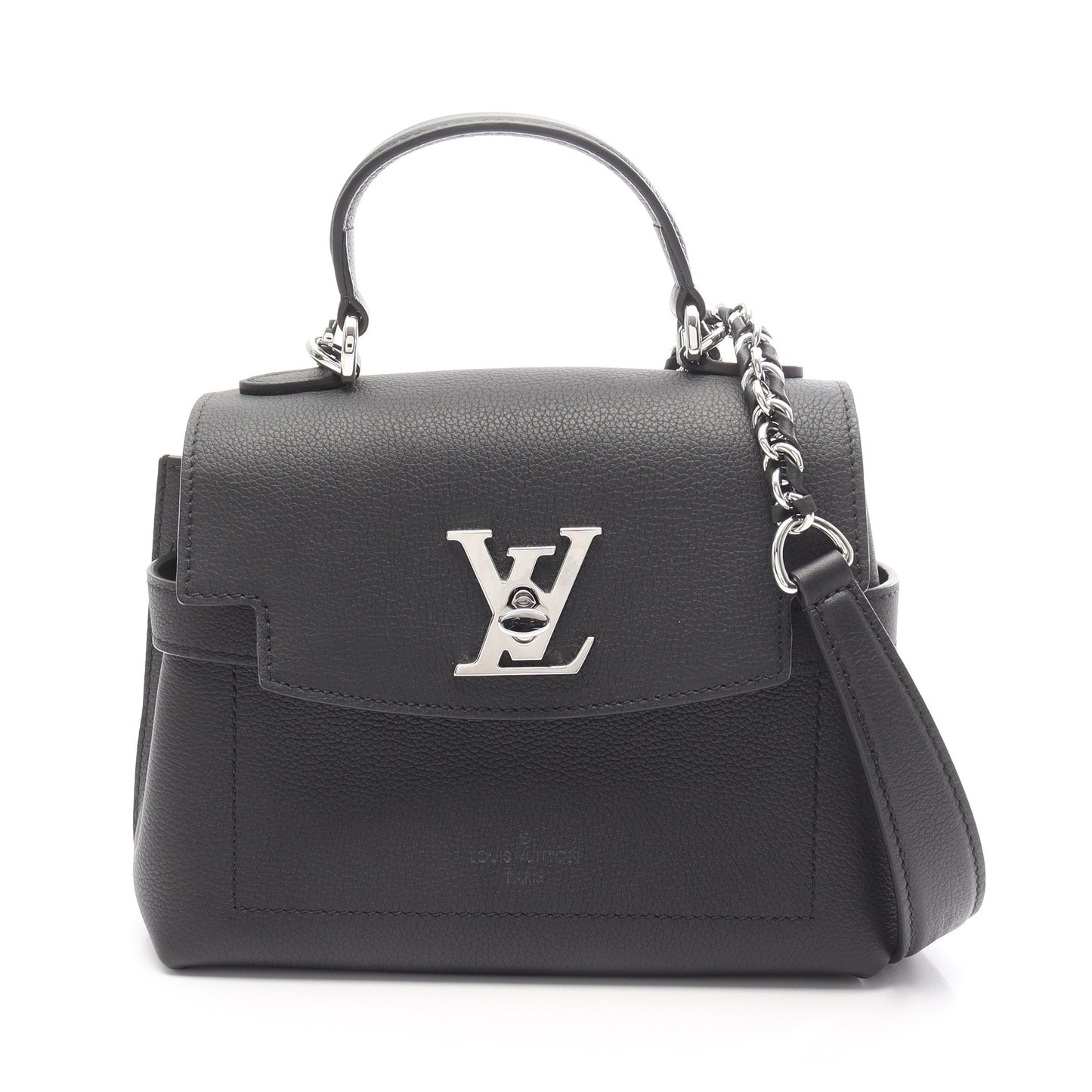 ロックミー エヴァーミニ ハンドバッグ レザー ブラック 2WAY ルイヴィトン バッグ LOUIS VUITTON