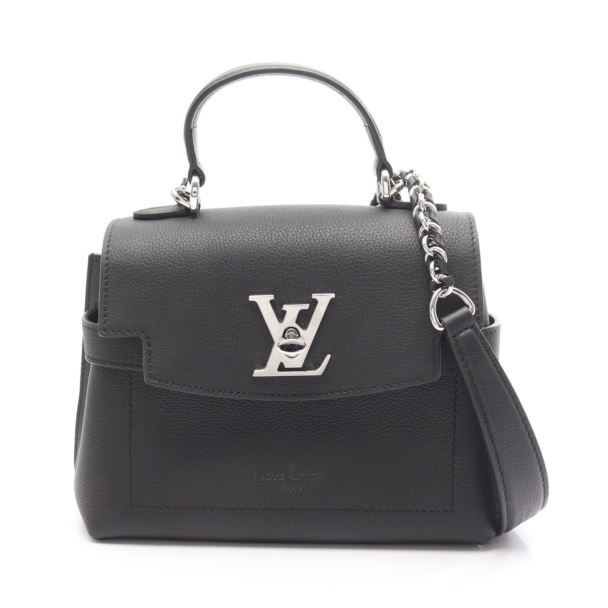ロックミー エヴァーミニ ハンドバッグ レザー ブラック 2WAY ルイヴィトン バッグ LOUIS VUITTON