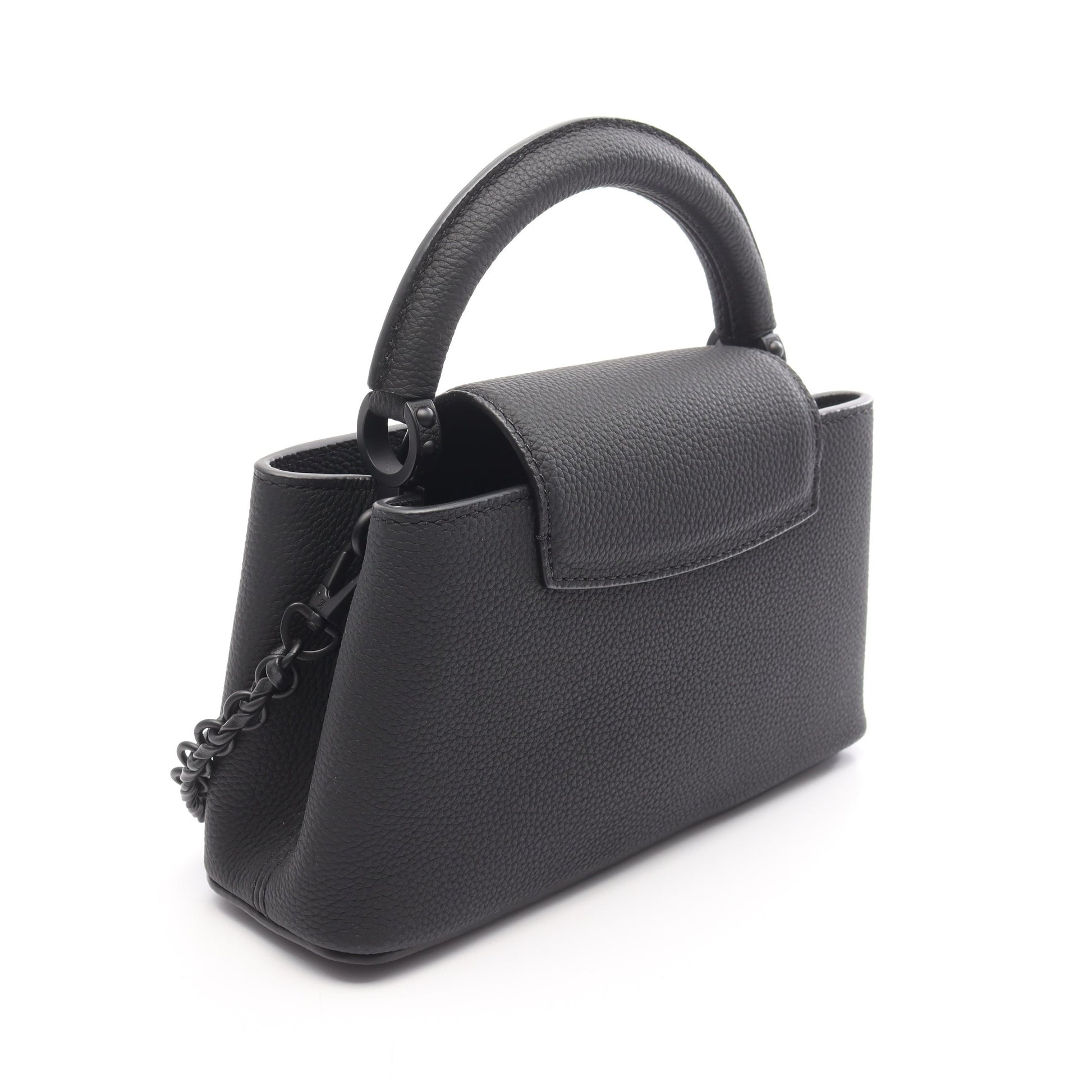 カプシーヌEW MINI ハンドバッグ レザー ブラック 2WAY ルイヴィトン バッグ LOUIS VUITTON