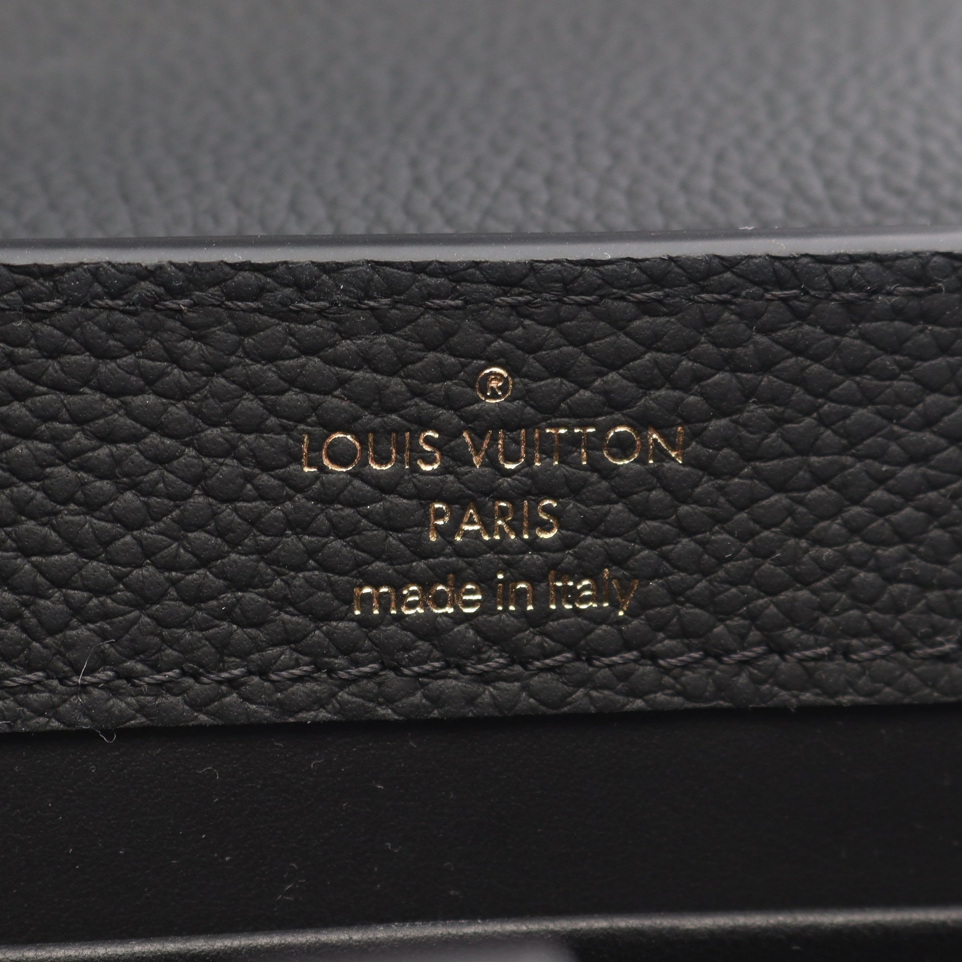 カプシーヌEW MINI ハンドバッグ レザー ブラック 2WAY ルイヴィトン バッグ LOUIS VUITTON