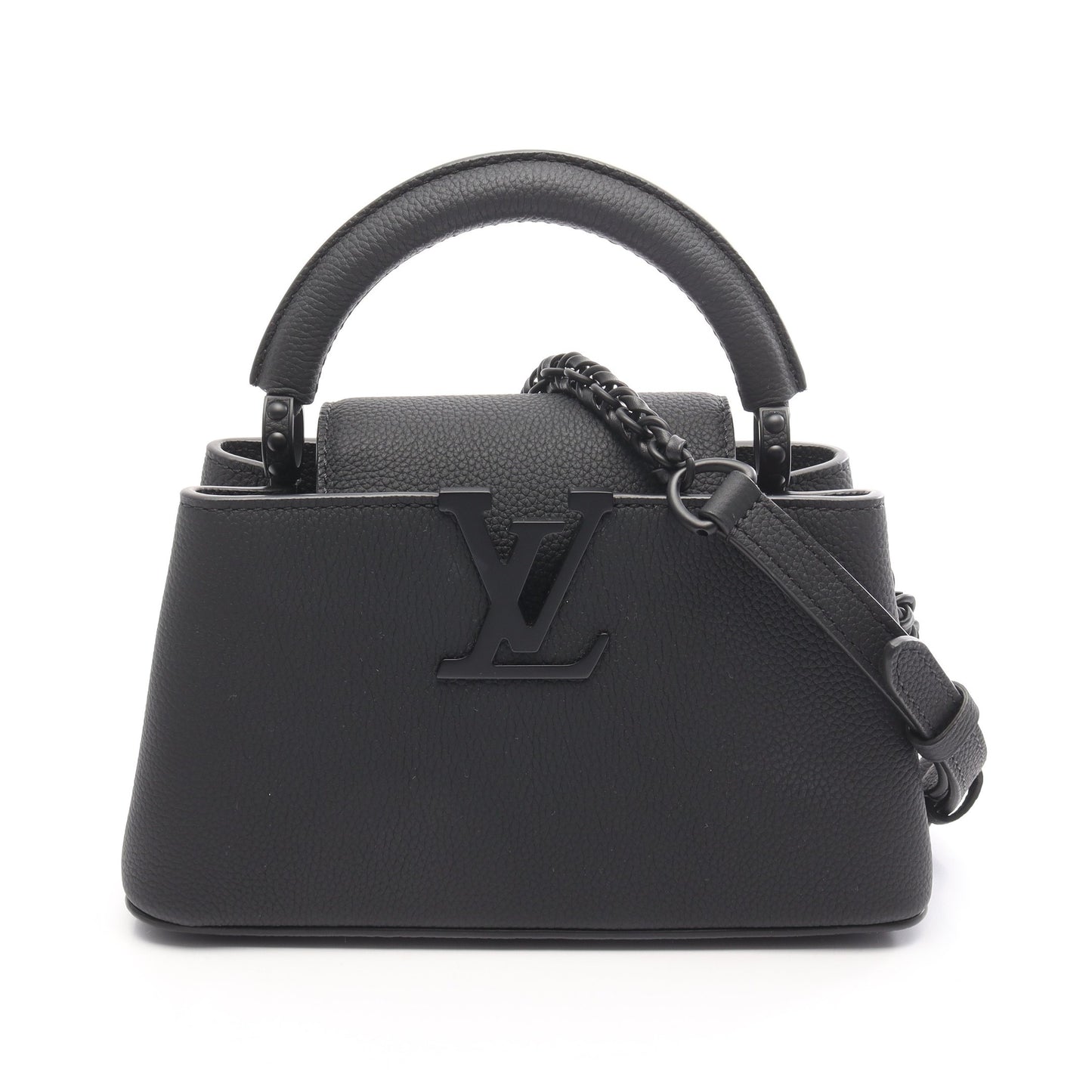 カプシーヌEW MINI ハンドバッグ レザー ブラック 2WAY ルイヴィトン バッグ LOUIS VUITTON