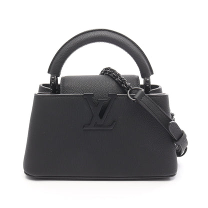 カプシーヌEW MINI ハンドバッグ レザー ブラック 2WAY ルイヴィトン バッグ LOUIS VUITTON