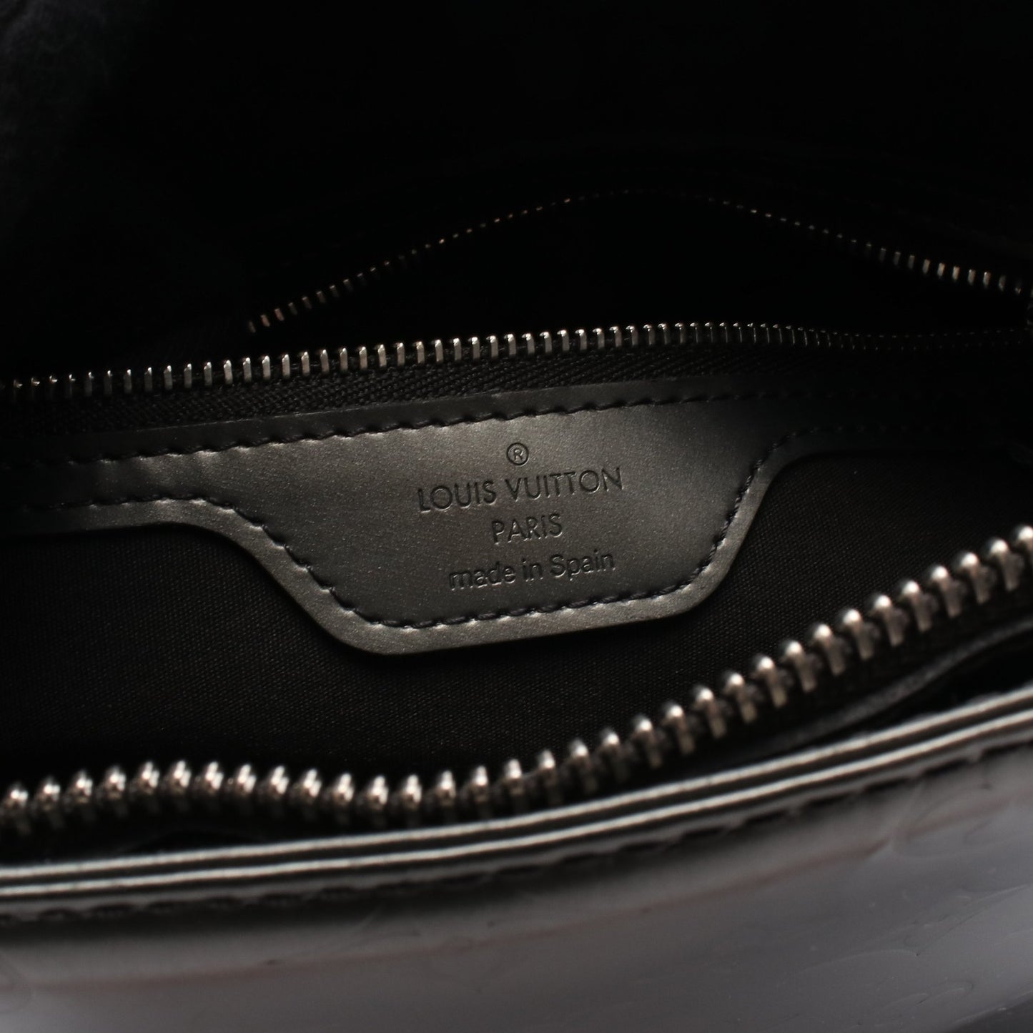 ストックトン モノグラムマット ノワール ハンドバッグ レザー ブラック ルイヴィトン バッグ LOUIS VUITTON