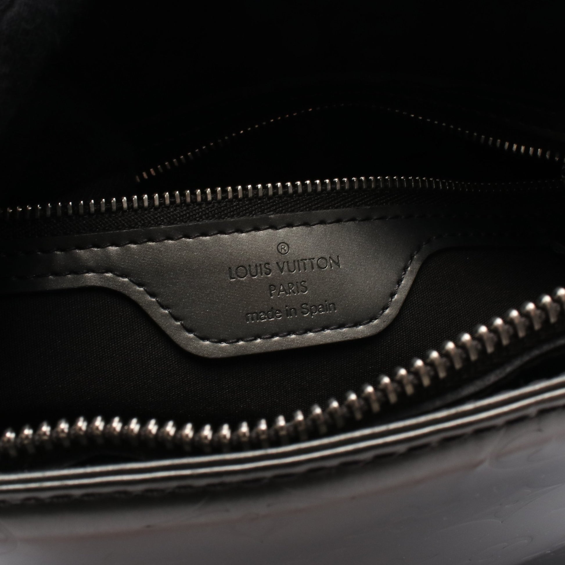 ストックトン モノグラムマット ノワール ハンドバッグ レザー ブラック ルイヴィトン バッグ LOUIS VUITTON