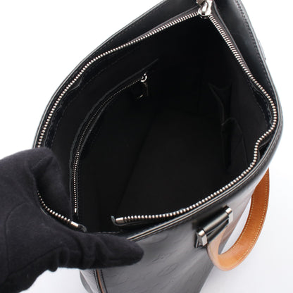 ストックトン モノグラムマット ノワール ハンドバッグ レザー ブラック ルイヴィトン バッグ LOUIS VUITTON