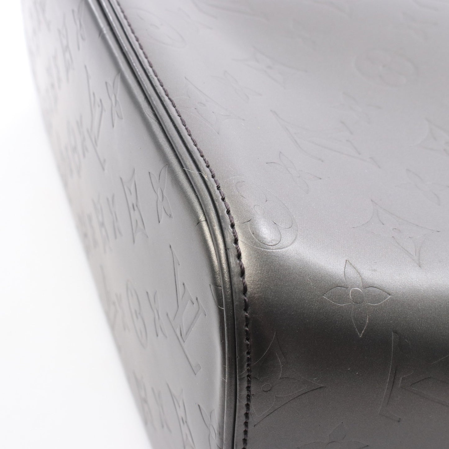 ストックトン モノグラムマット ノワール ハンドバッグ レザー ブラック ルイヴィトン バッグ LOUIS VUITTON