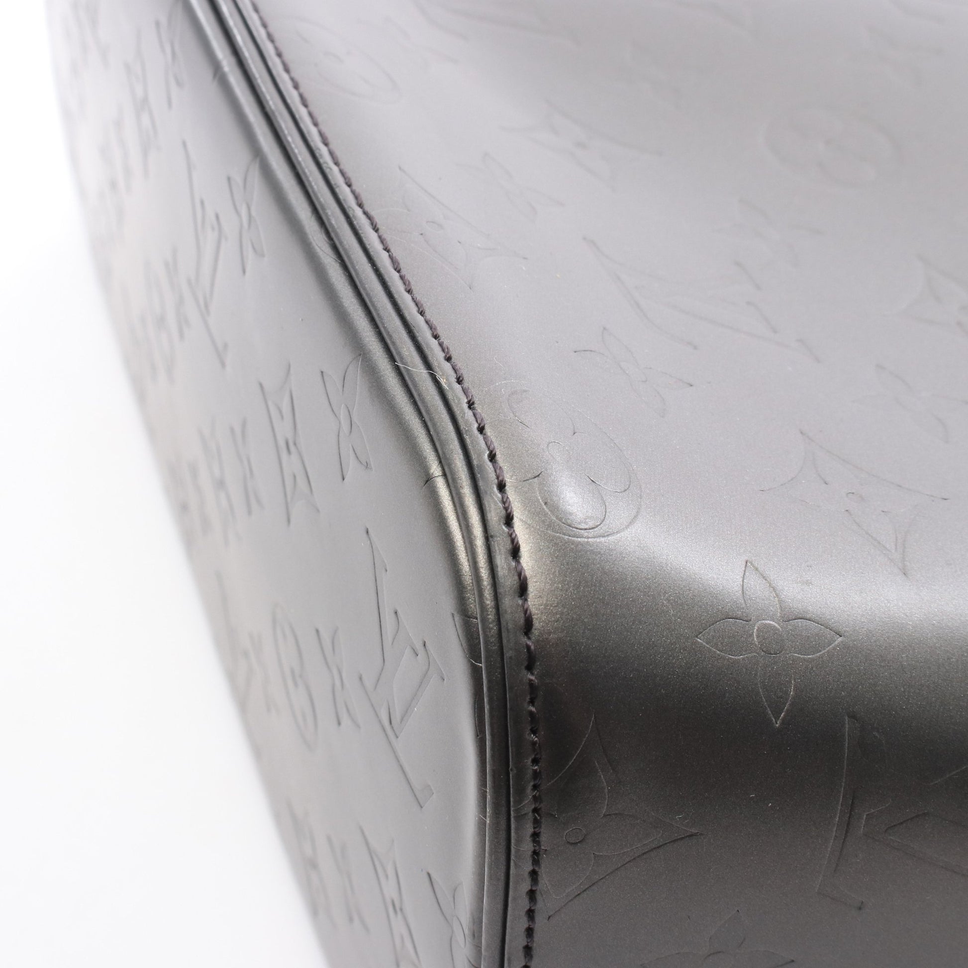 ストックトン モノグラムマット ノワール ハンドバッグ レザー ブラック ルイヴィトン バッグ LOUIS VUITTON