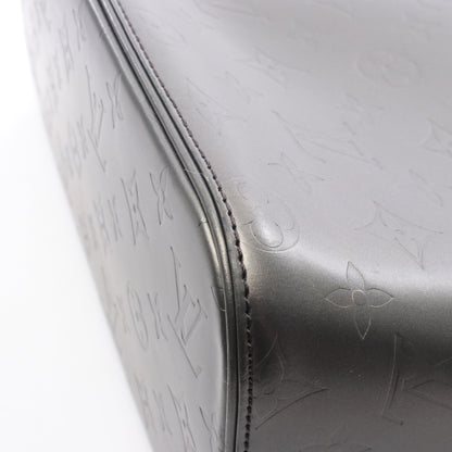 ストックトン モノグラムマット ノワール ハンドバッグ レザー ブラック ルイヴィトン バッグ LOUIS VUITTON