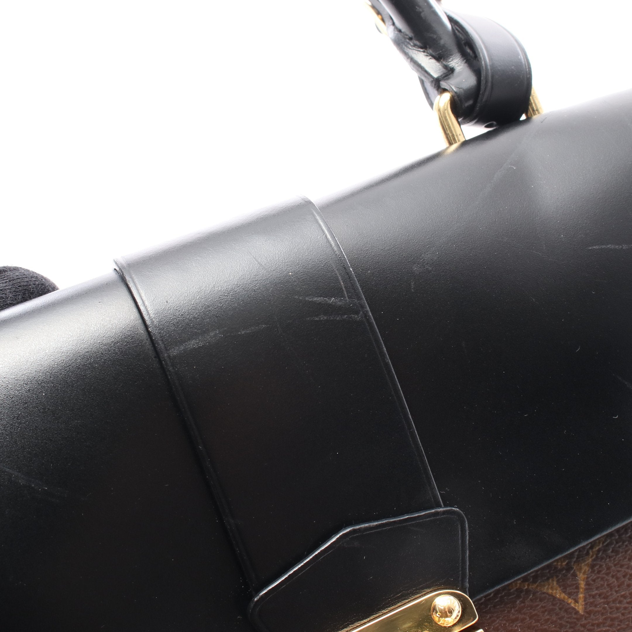 ワンハンドル フラップバッグ MM モノグラム ノワール ハンドバッグ