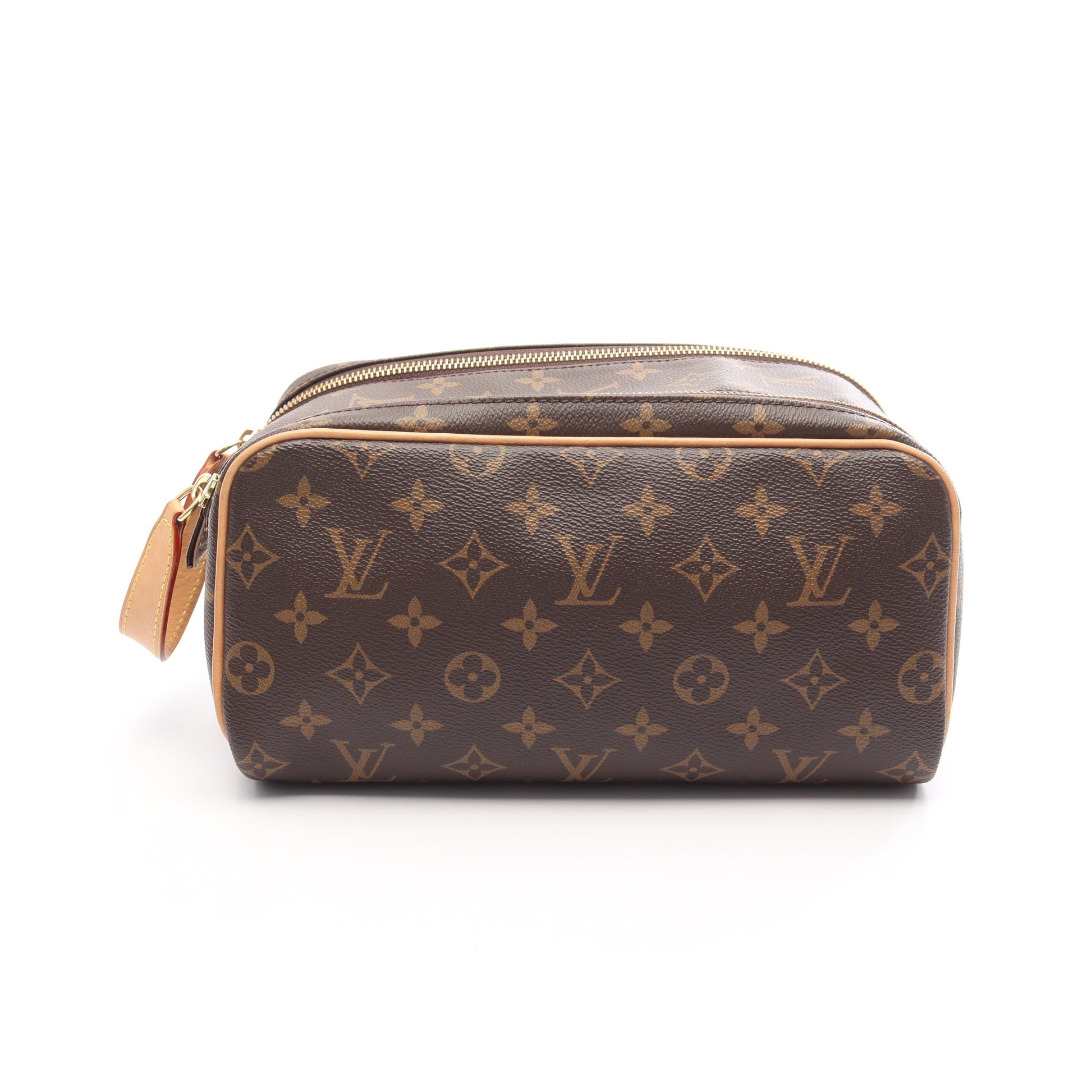 ドップキット モノグラム ポーチ PVC レザー ブラウン ルイヴィトン 財布・小物 LOUIS VUITTON