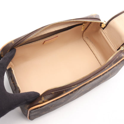 ドップキット モノグラム ポーチ PVC レザー ブラウン ルイヴィトン 財布・小物 LOUIS VUITTON