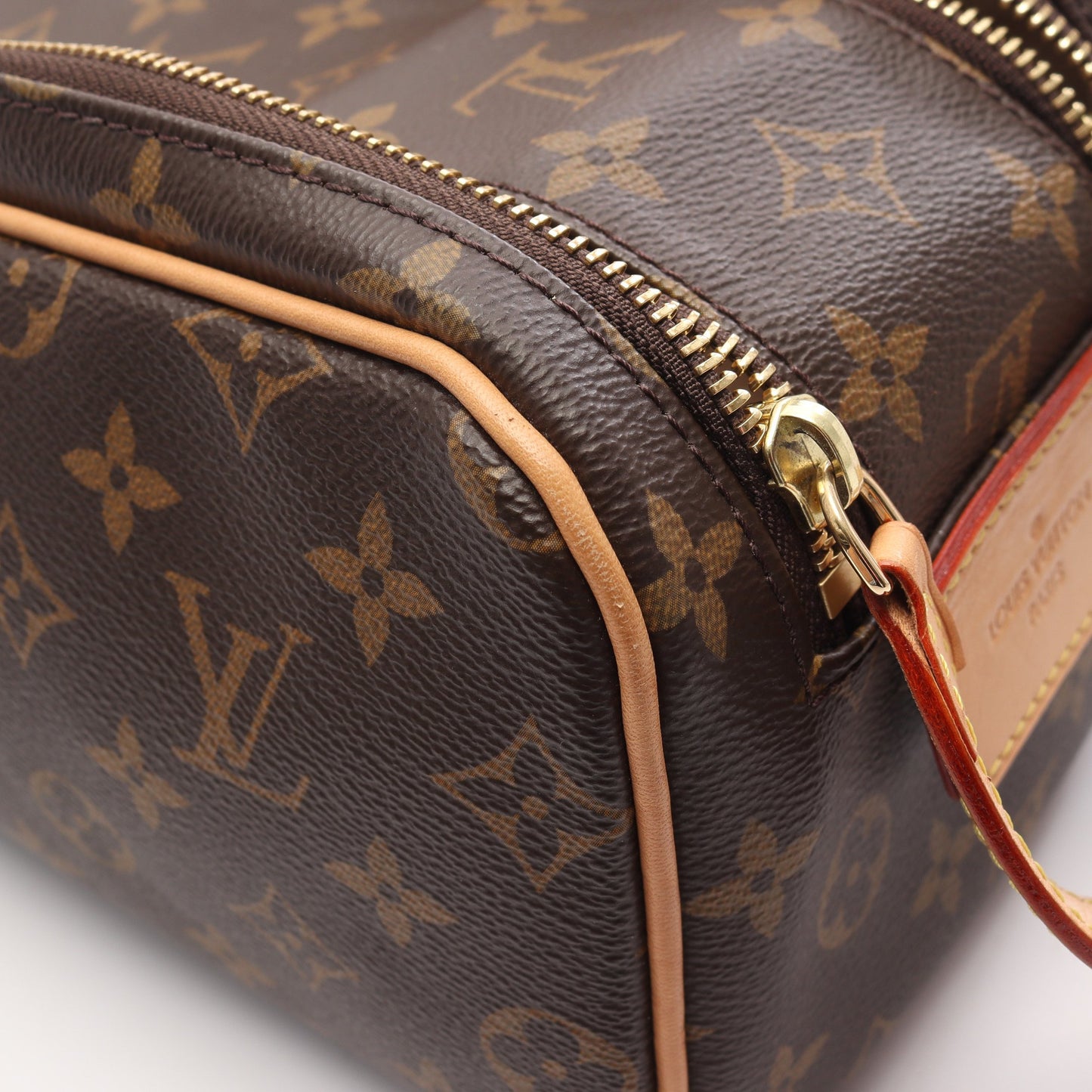 ドップキット モノグラム ポーチ PVC レザー ブラウン ルイヴィトン 財布・小物 LOUIS VUITTON