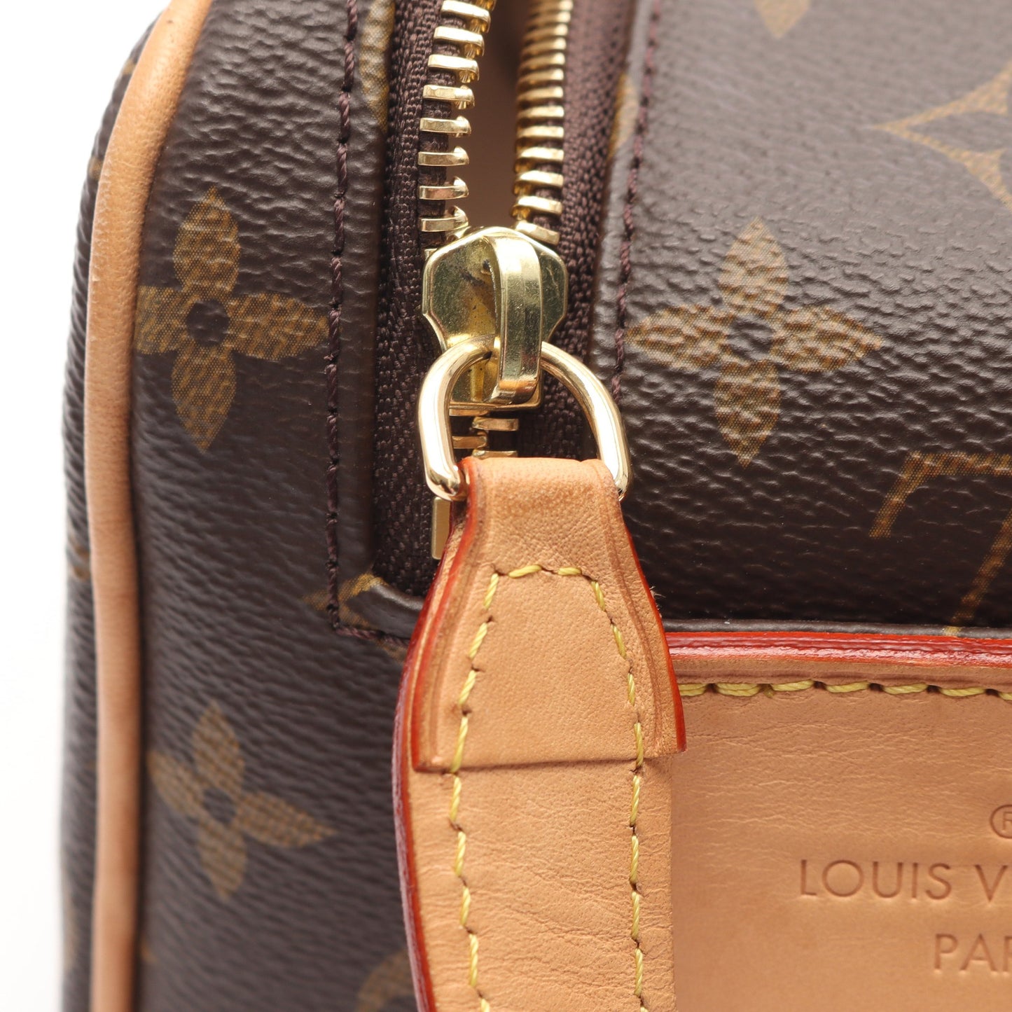 ドップキット モノグラム ポーチ PVC レザー ブラウン ルイヴィトン 財布・小物 LOUIS VUITTON