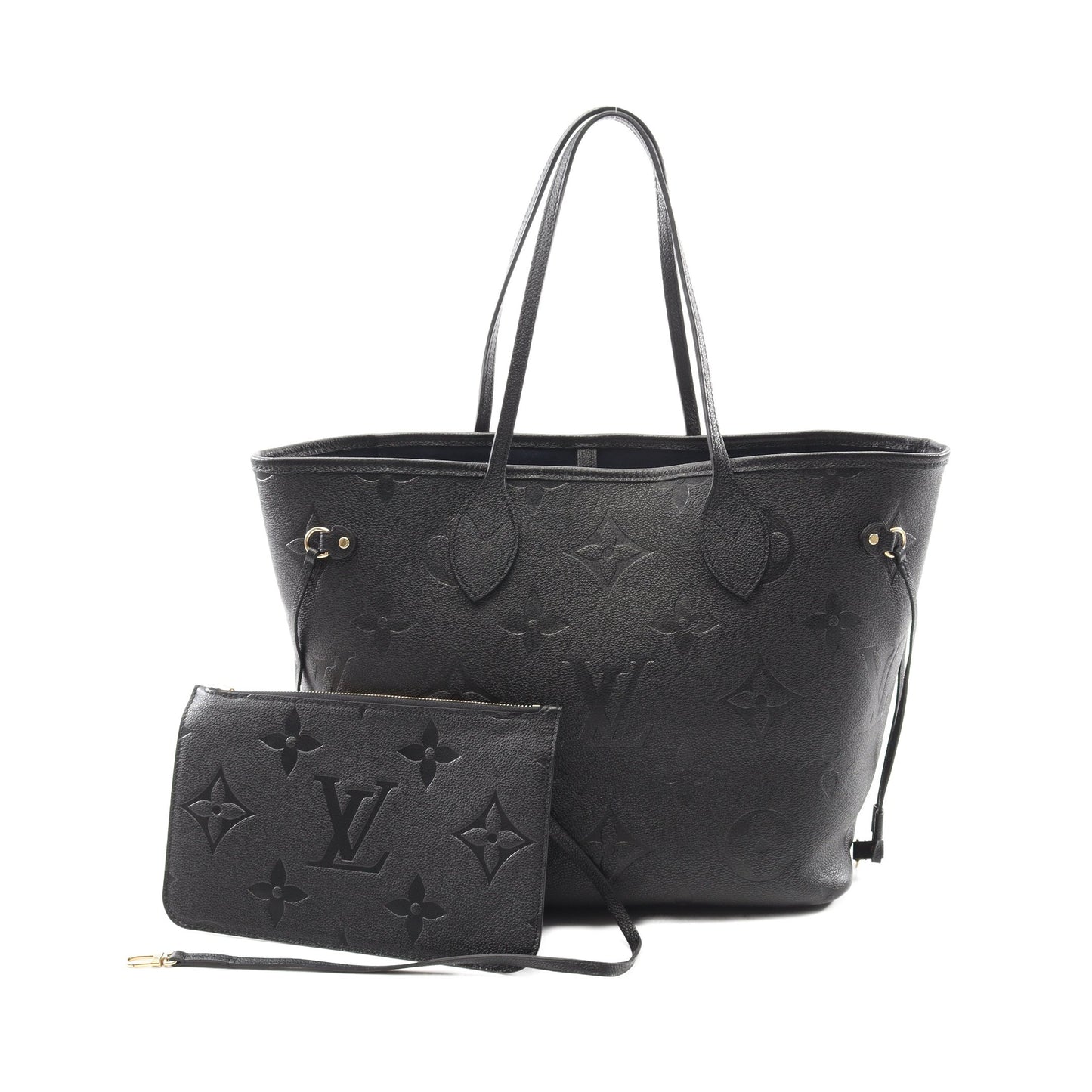 ネヴァーフルMM モノグラムアンプラント ノワール ショルダーバッグ トートバッグ レザー ブラック ルイヴィトン バッグ LOUIS VUITTON