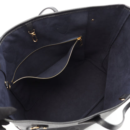 ネヴァーフルMM モノグラムアンプラント ノワール ショルダーバッグ トートバッグ レザー ブラック ルイヴィトン バッグ LOUIS VUITTON