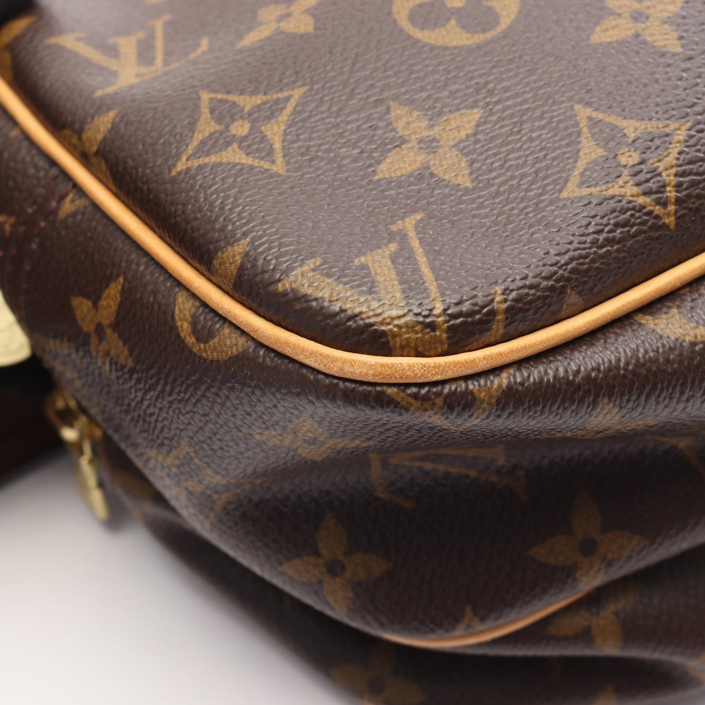 リポーターPM モノグラム ショルダーバッグ PVC レザー ブラウン ルイヴィトン バッグ LOUIS VUITTON