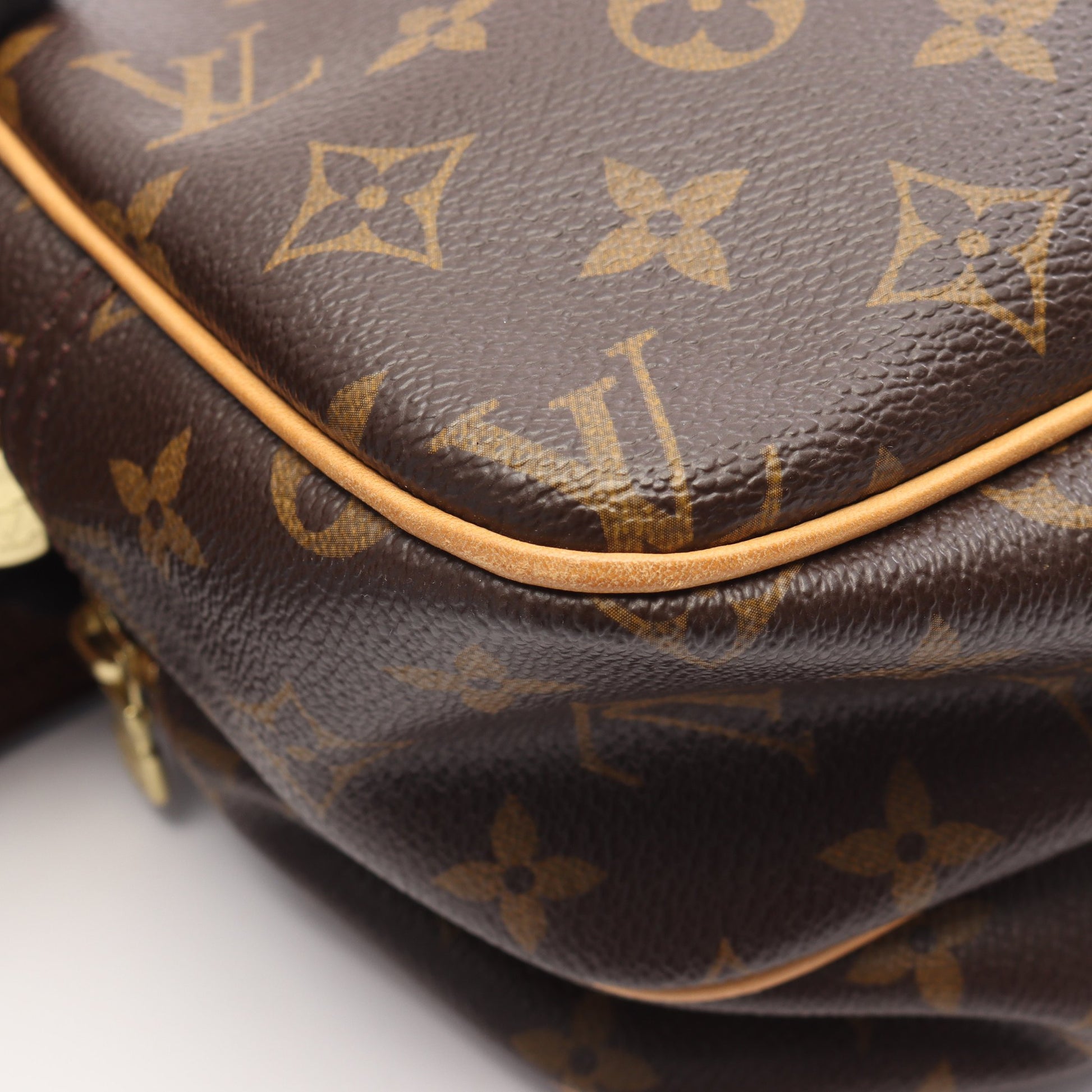 リポーターPM モノグラム ショルダーバッグ PVC レザー ブラウン ルイヴィトン バッグ LOUIS VUITTON