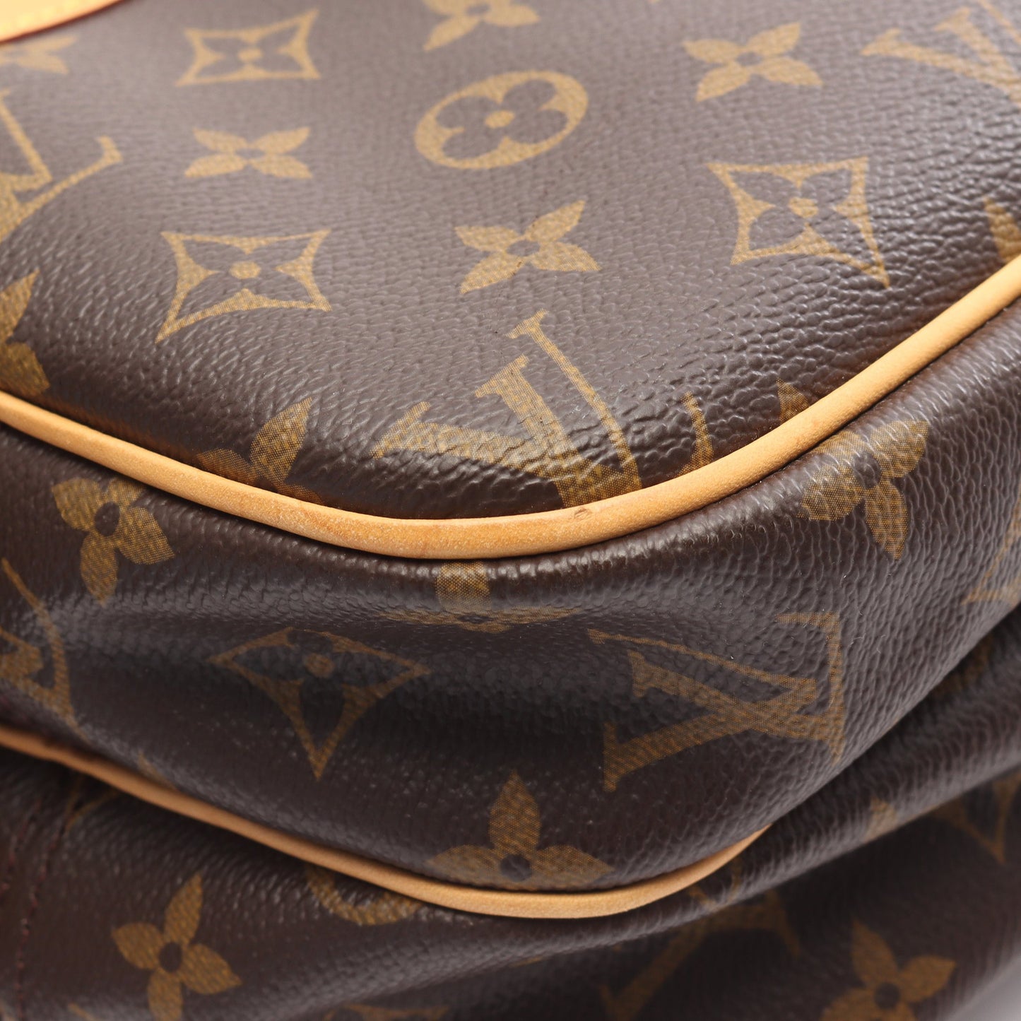 リポーターPM モノグラム ショルダーバッグ PVC レザー ブラウン ルイヴィトン バッグ LOUIS VUITTON