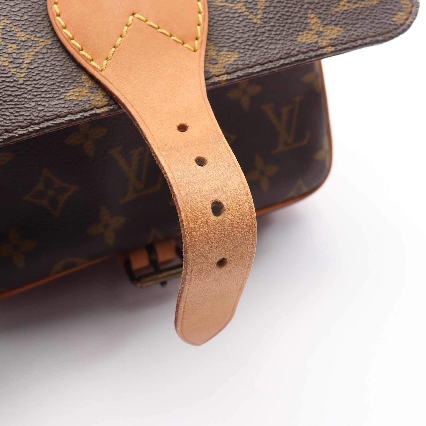 カルトシエールMM モノグラム ショルダーバッグ PVC レザー ブラウン ルイヴィトン バッグ LOUIS VUITTON