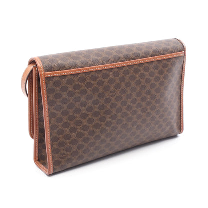 マカダム ショルダーバッグ PVC レザー ブラウン セリーヌ バッグ CELINE