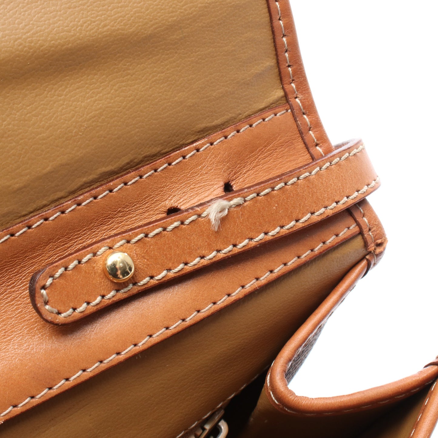 マカダム ショルダーバッグ PVC レザー ブラウン セリーヌ バッグ CELINE