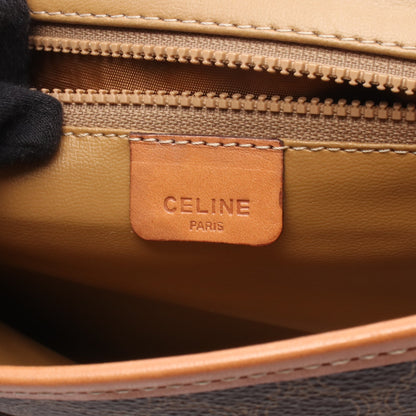 マカダム ショルダーバッグ PVC レザー ブラウン セリーヌ バッグ CELINE