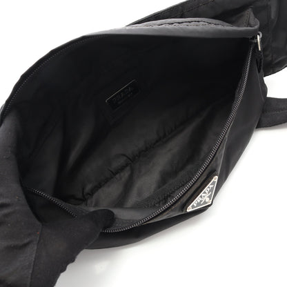 ボディバッグ ウエストバッグ ナイロン ブラック 三角プレート プラダ バッグ PRADA