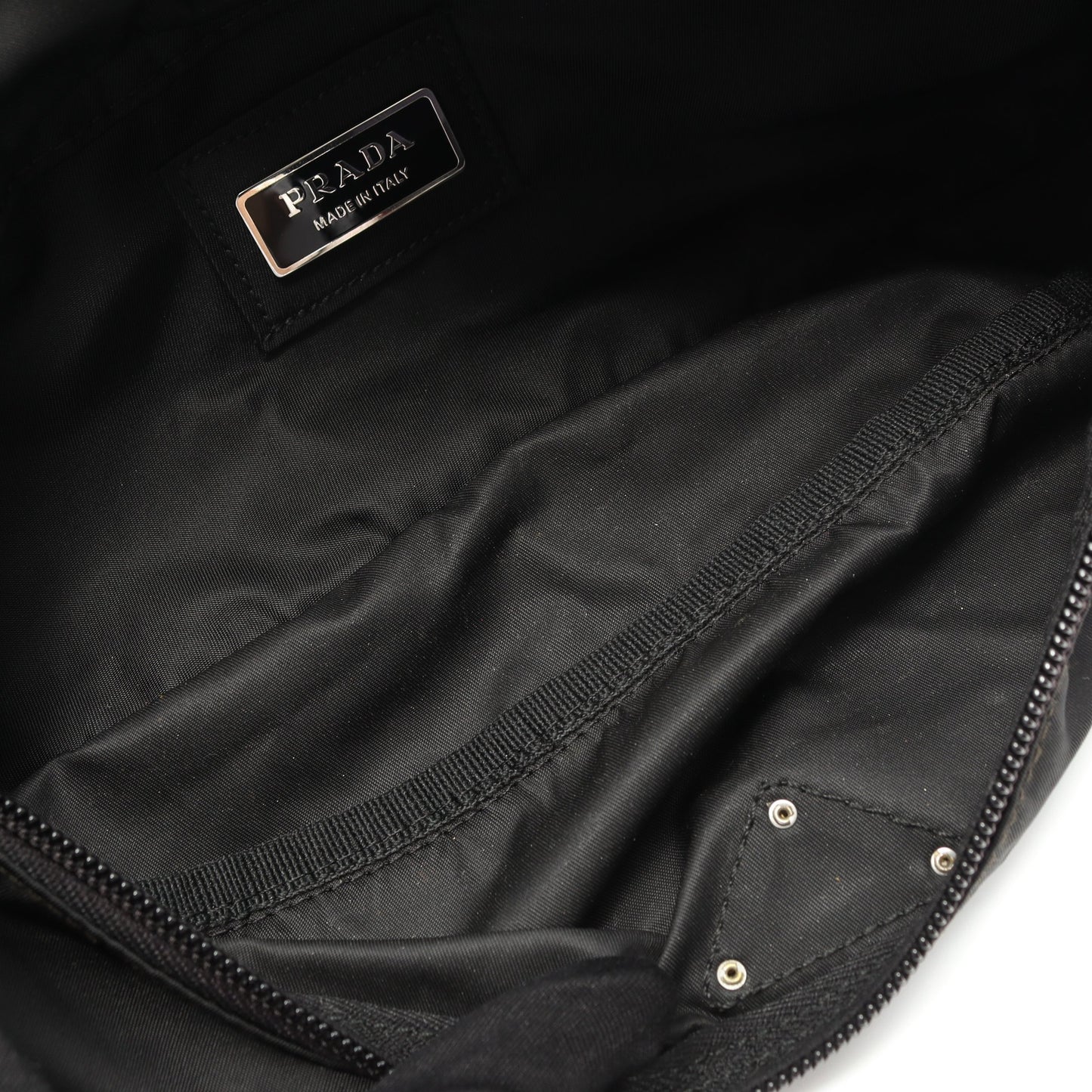 ボディバッグ ウエストバッグ ナイロン ブラック 三角プレート プラダ バッグ PRADA