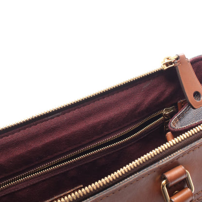 グリニッジ ダミエエベヌ ハンドバッグ PVC レザー ブラウン ルイヴィトン バッグ LOUIS VUITTON