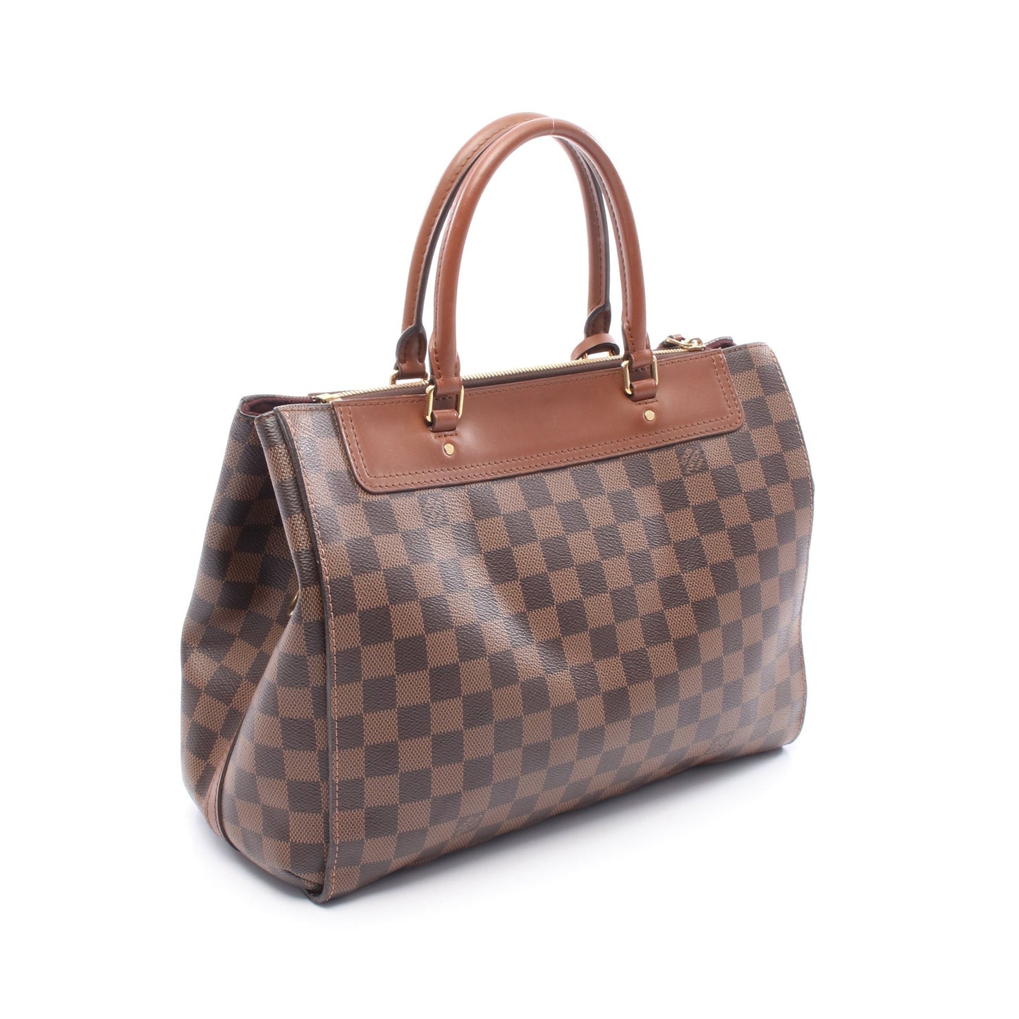 グリニッジ ダミエエベヌ ハンドバッグ PVC レザー ブラウン ルイヴィトン バッグ LOUIS VUITTON