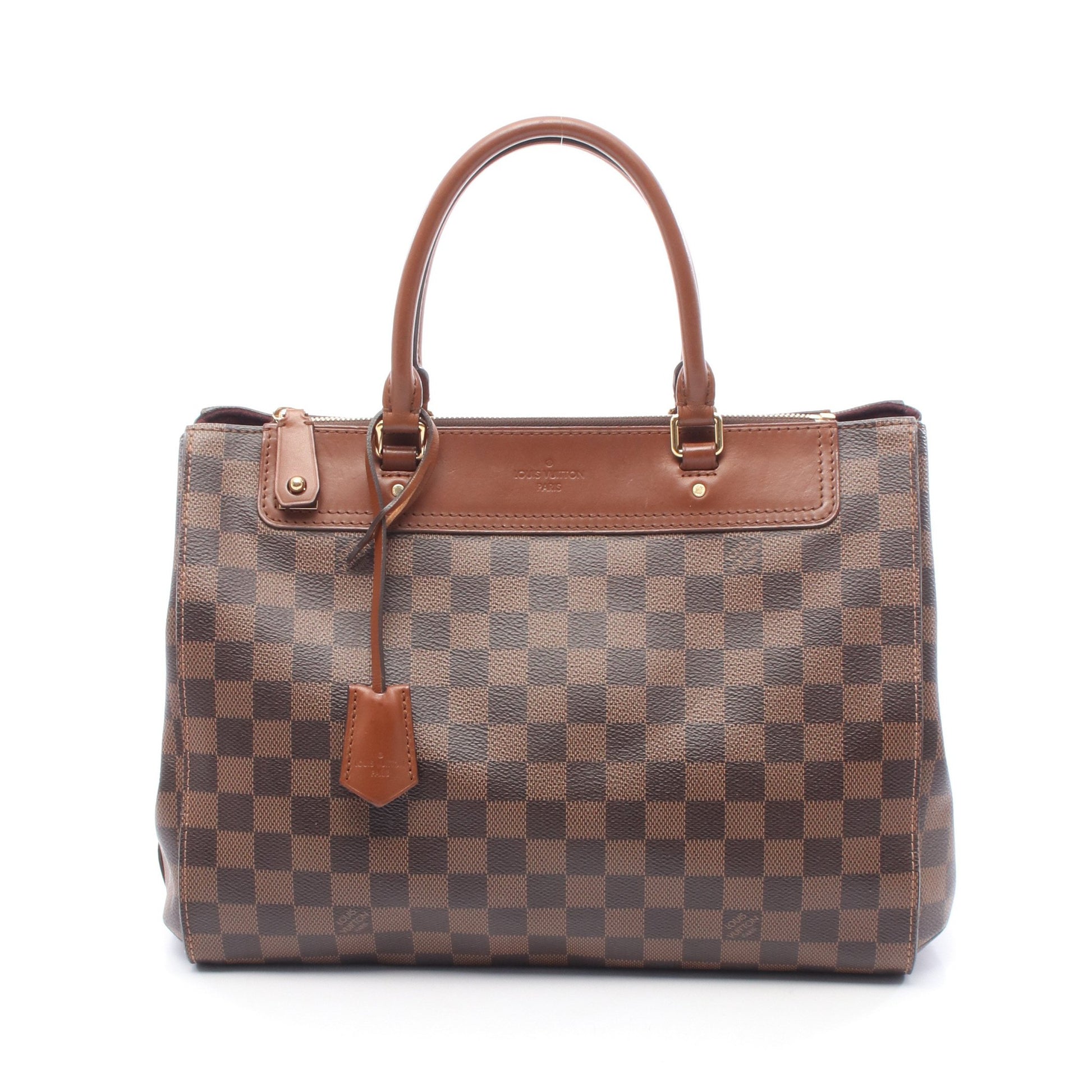 グリニッジ ダミエエベヌ ハンドバッグ PVC レザー ブラウン ルイヴィトン バッグ LOUIS VUITTON