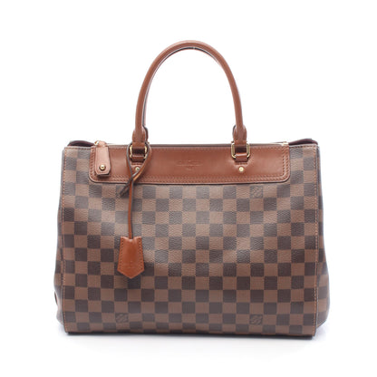 グリニッジ ダミエエベヌ ハンドバッグ PVC レザー ブラウン ルイヴィトン バッグ LOUIS VUITTON