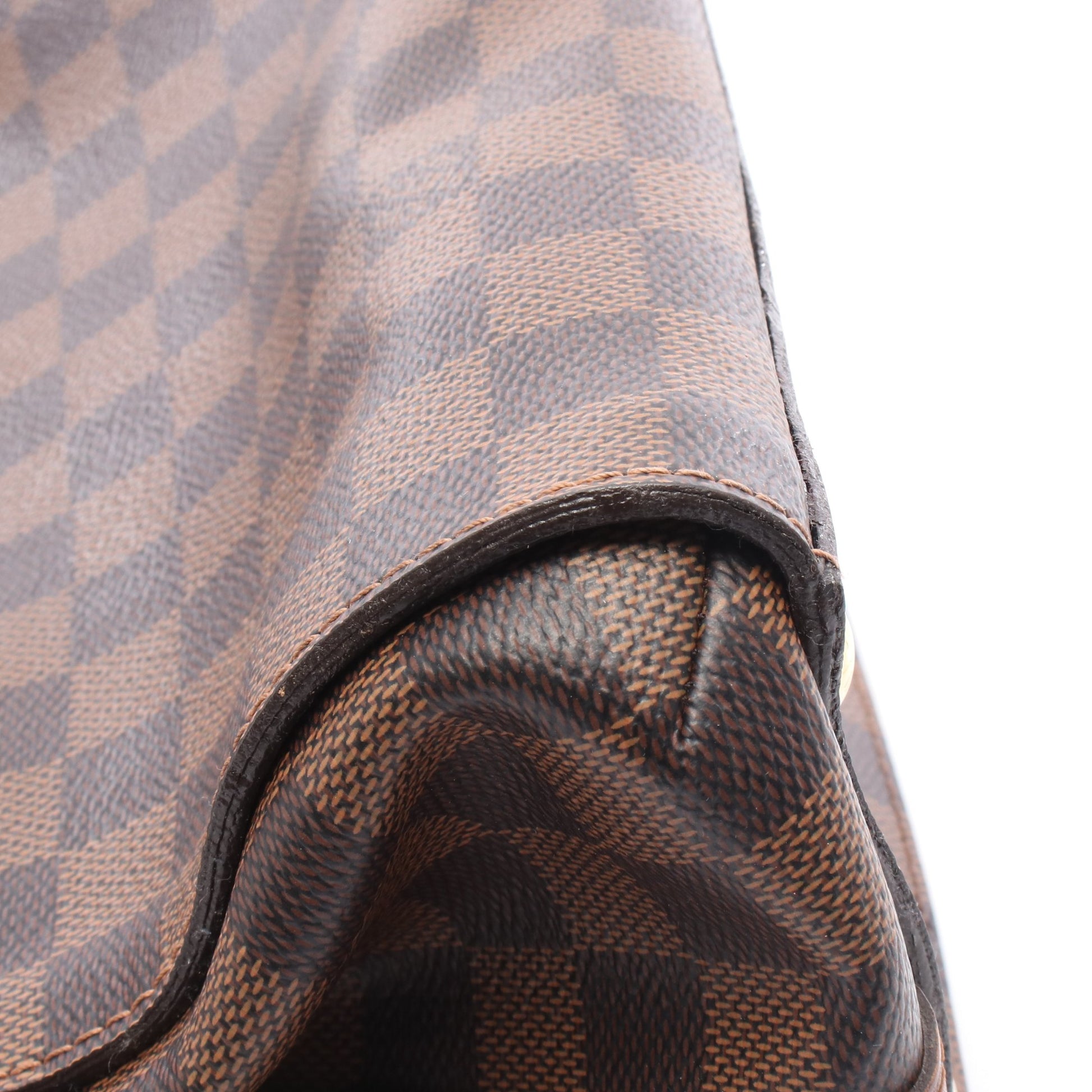 グリニッジ ダミエエベヌ ハンドバッグ PVC レザー ブラウン ルイヴィトン バッグ LOUIS VUITTON