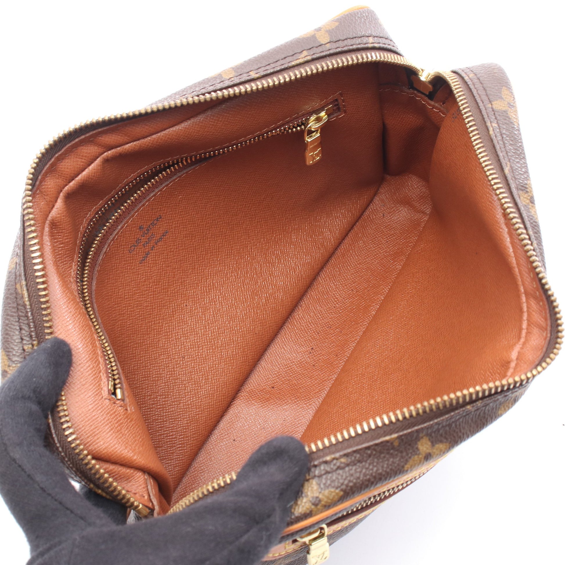 マルリードラゴンヌ モノグラム クラッチバッグ セカンドバッグ PVC レザー ブラウン ルイヴィトン バッグ LOUIS VUITTON