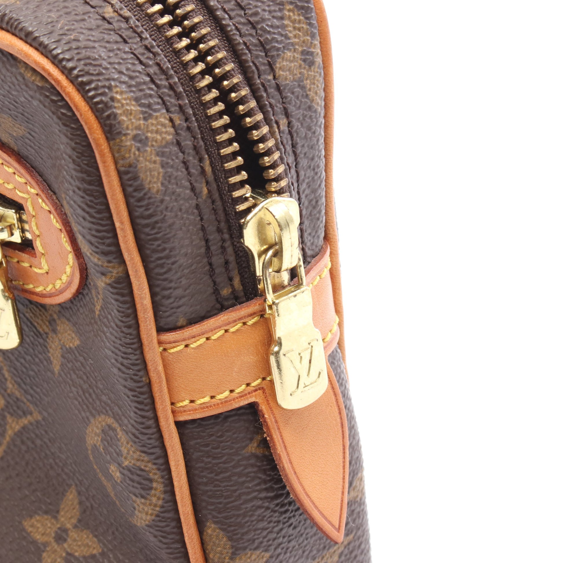 マルリードラゴンヌ モノグラム クラッチバッグ セカンドバッグ PVC レザー ブラウン ルイヴィトン バッグ LOUIS VUITTON