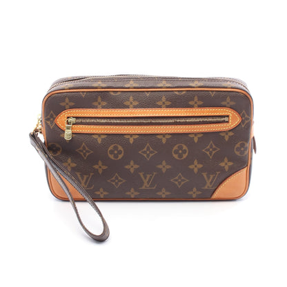 マルリードラゴンヌ モノグラム クラッチバッグ セカンドバッグ PVC レザー ブラウン ルイヴィトン バッグ LOUIS VUITTON