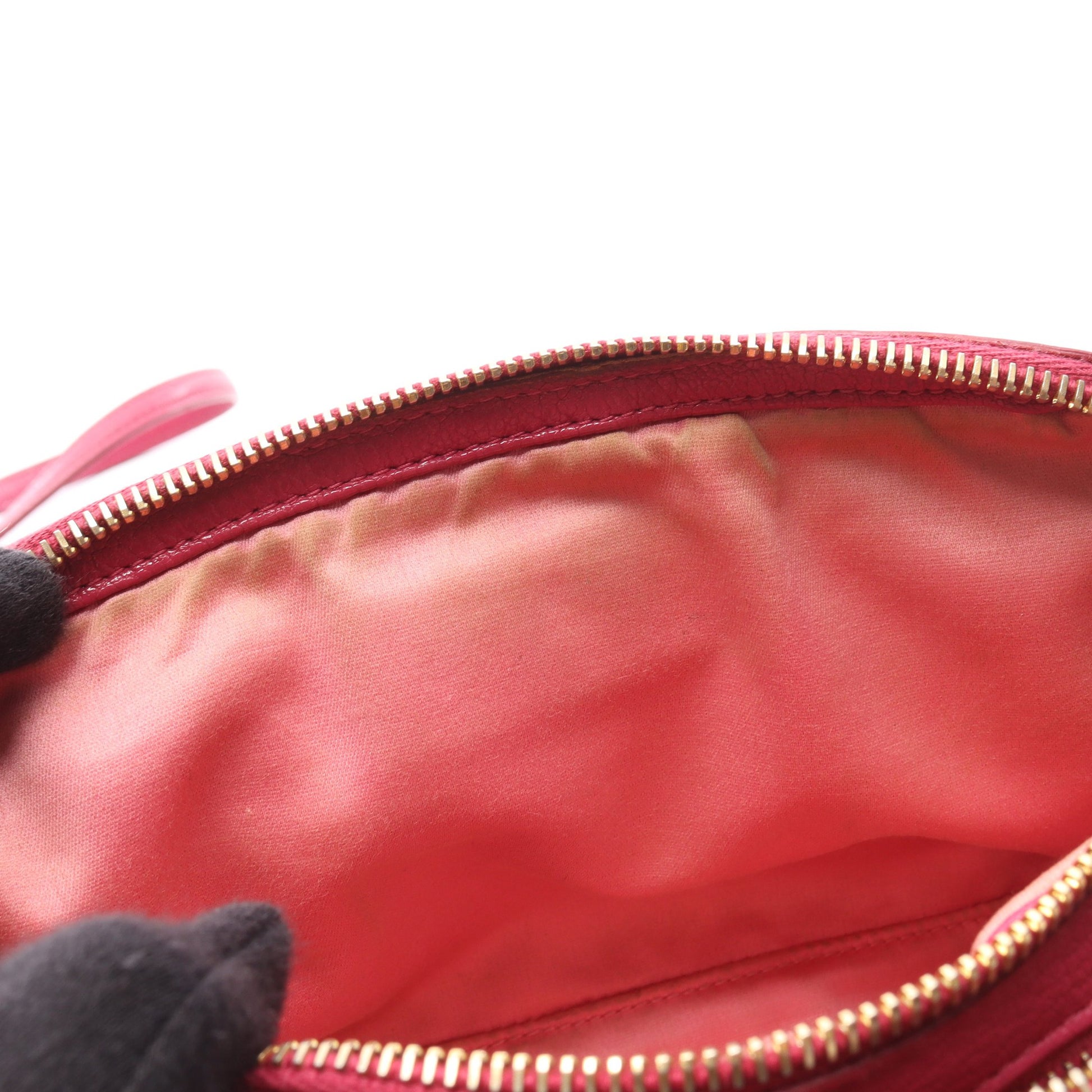 MADRAS マドラス ショルダーバッグ レザー ピンク ピンクパープル バッグ miu miu
