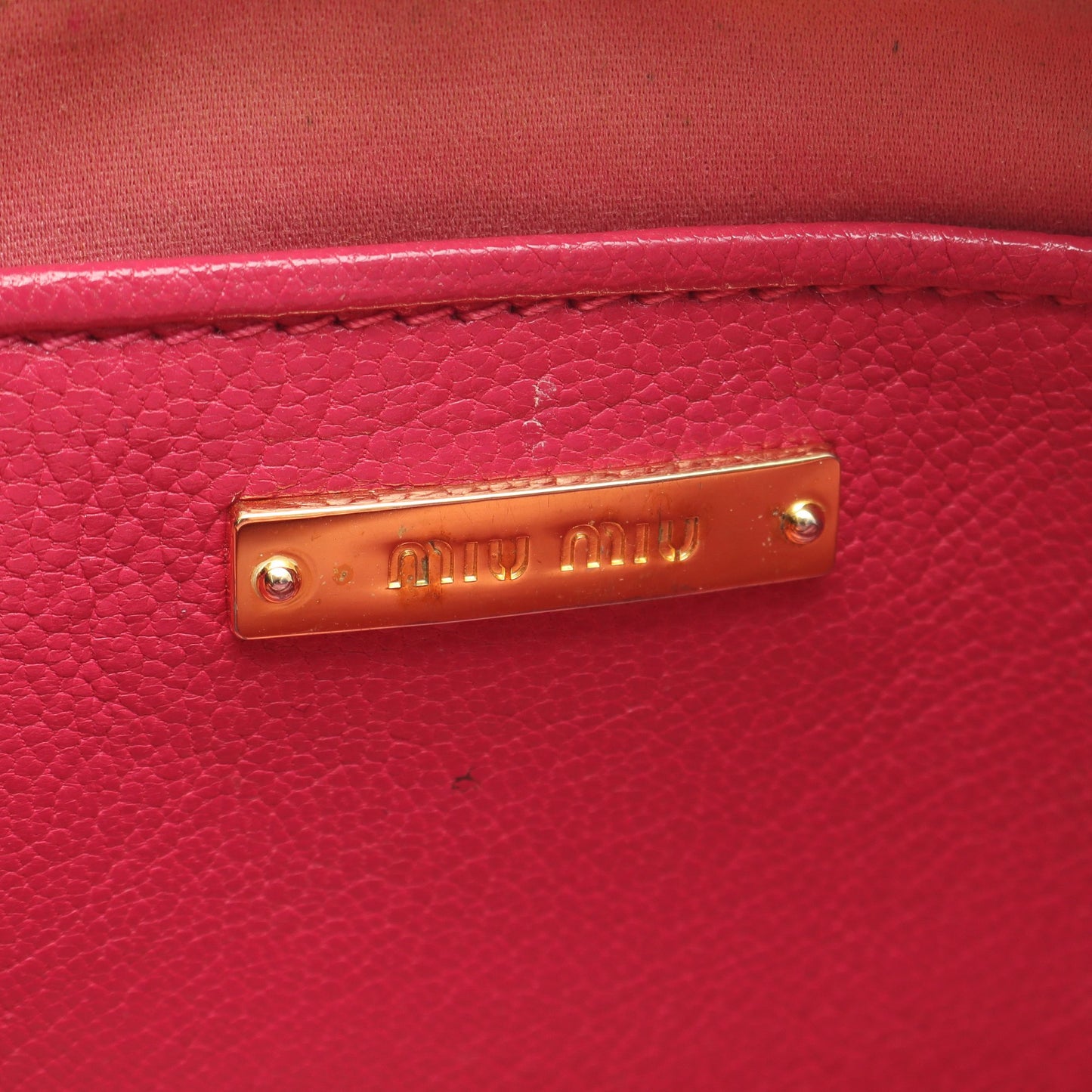 MADRAS マドラス ショルダーバッグ レザー ピンク ピンクパープル バッグ miu miu